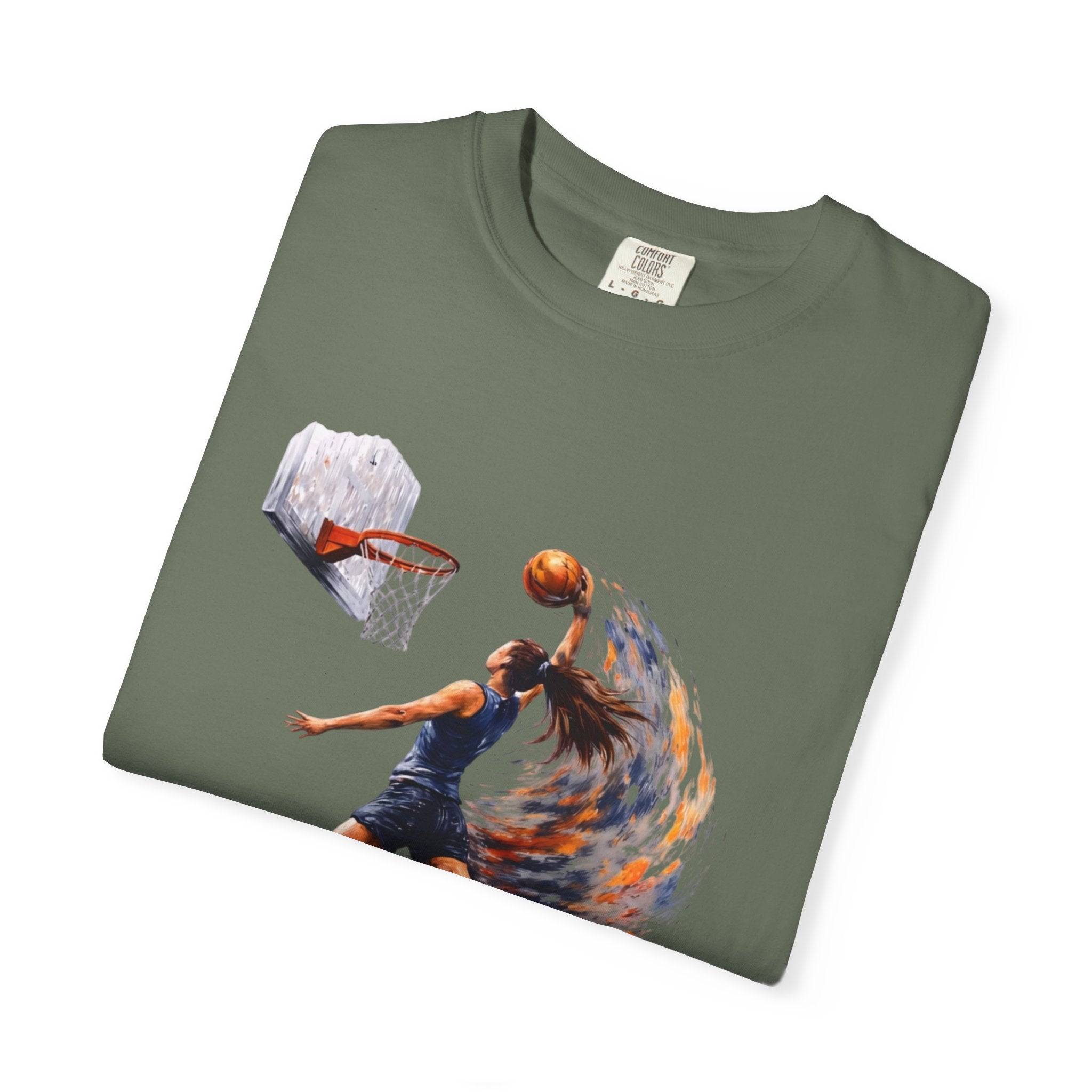 Basketball Dunk Graphic T-Shirt — "Basketball is my life" Player Art Tee