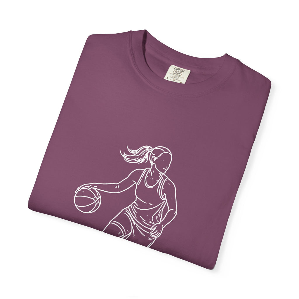 Basketball Is My Life T-Shirt — Women's Hoops Line Art Tee