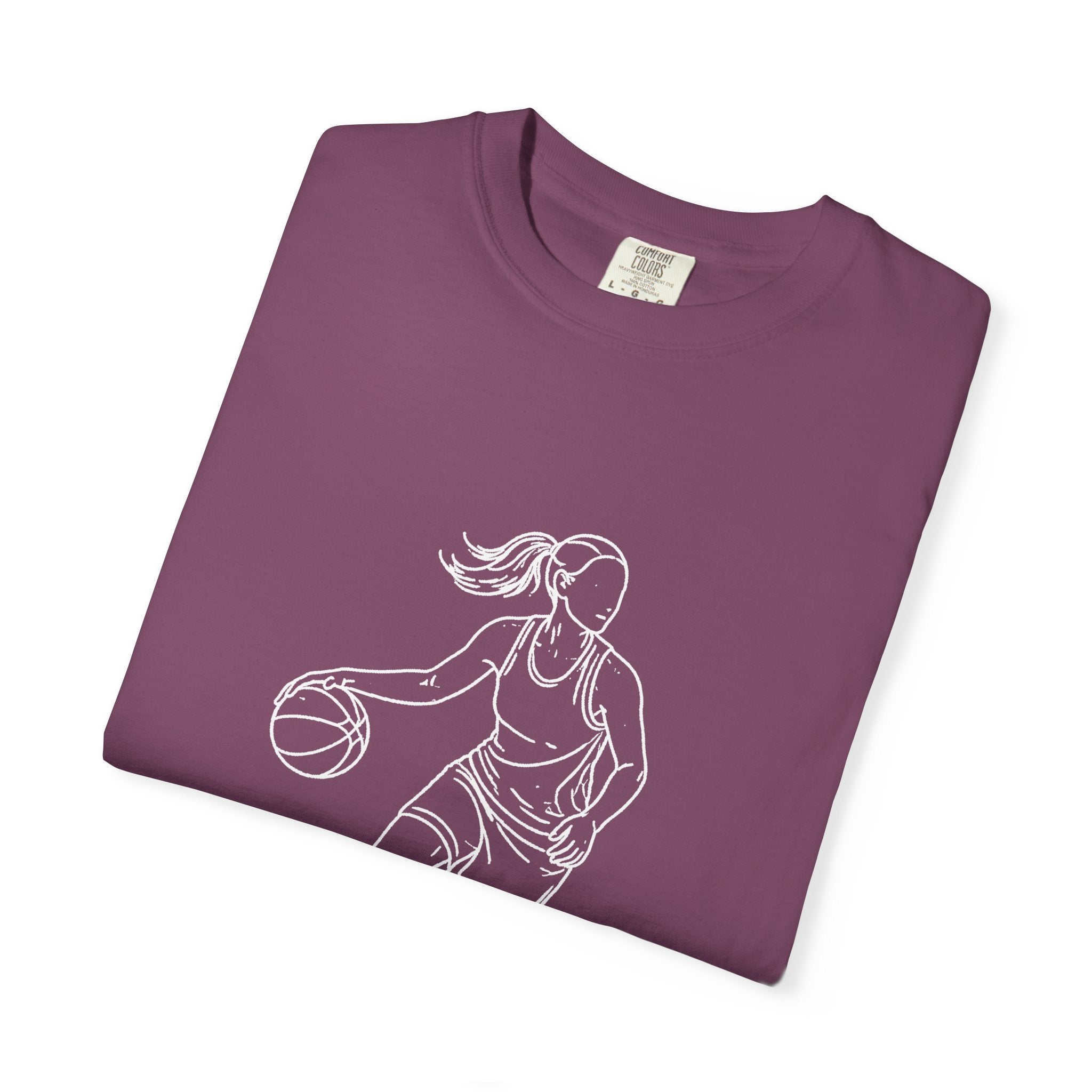 Basketball Is My Life T-Shirt — Women's Hoops Line Art Tee