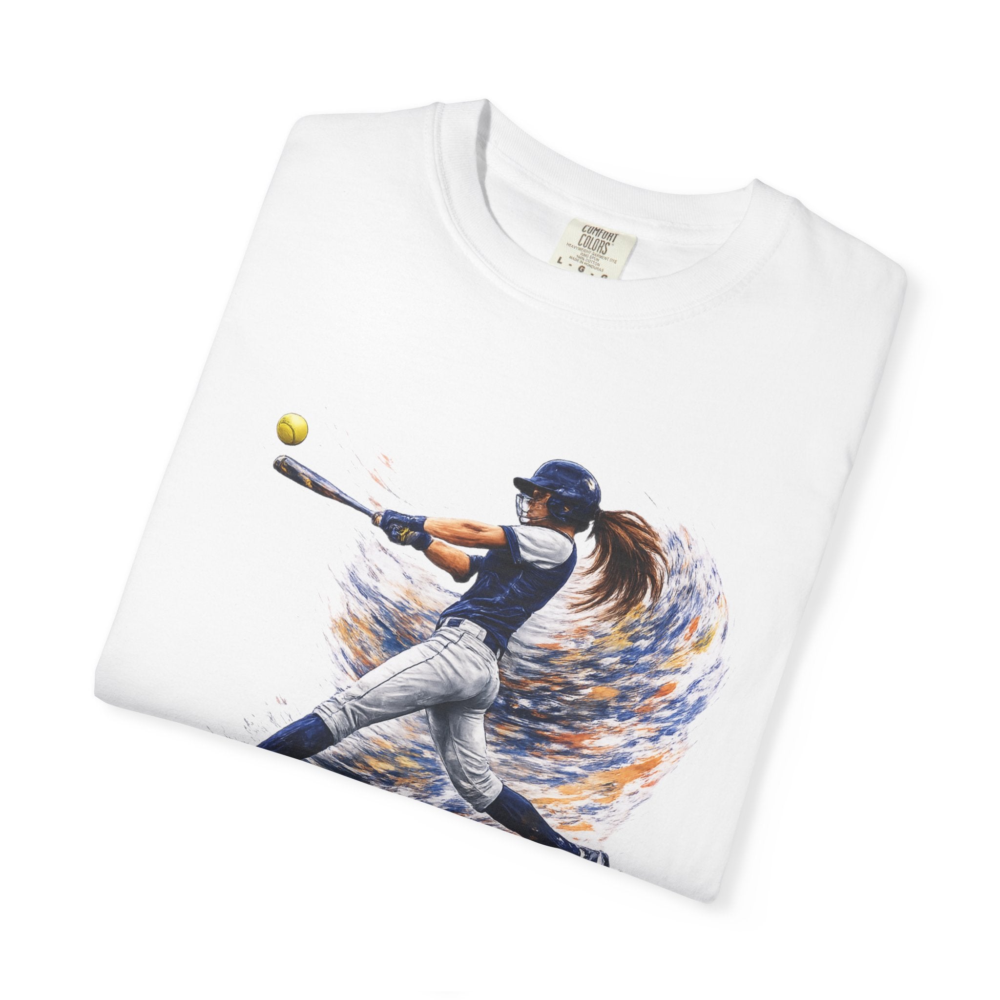 Baseball Batter Brushstroke Short Sleeve T-Shirt