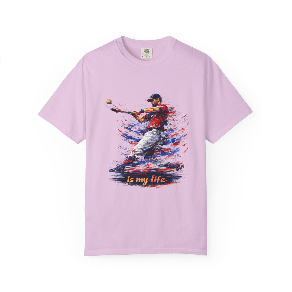 Baseball Brushstroke Short Sleeve T-Shirt
