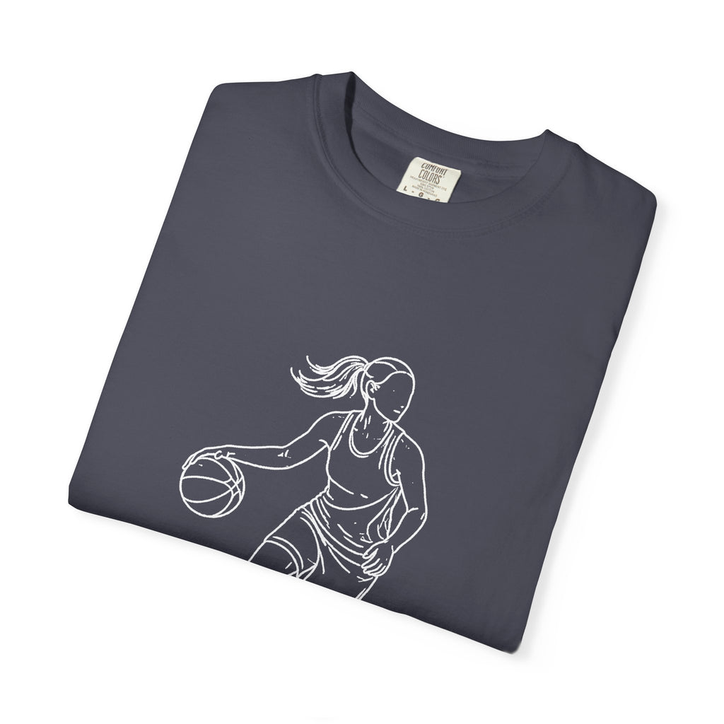 Basketball Is My Life T-Shirt — Women's Hoops Line Art Tee