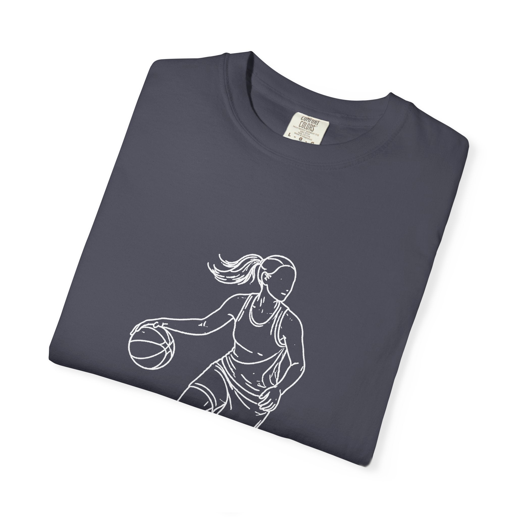 Basketball Is My Life T-Shirt — Women's Hoops Line Art Tee