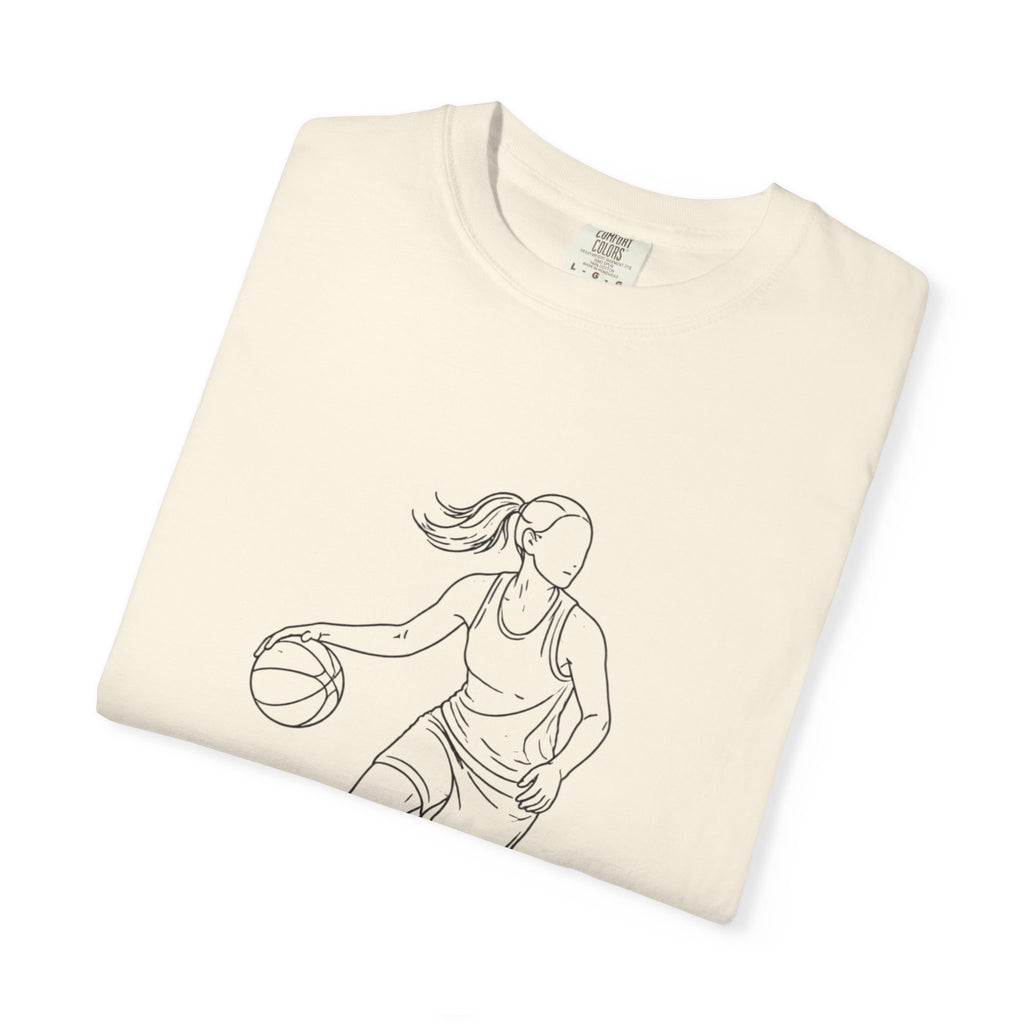 Basketball Is My Life T-Shirt — Women's Hoops Line Art Tee