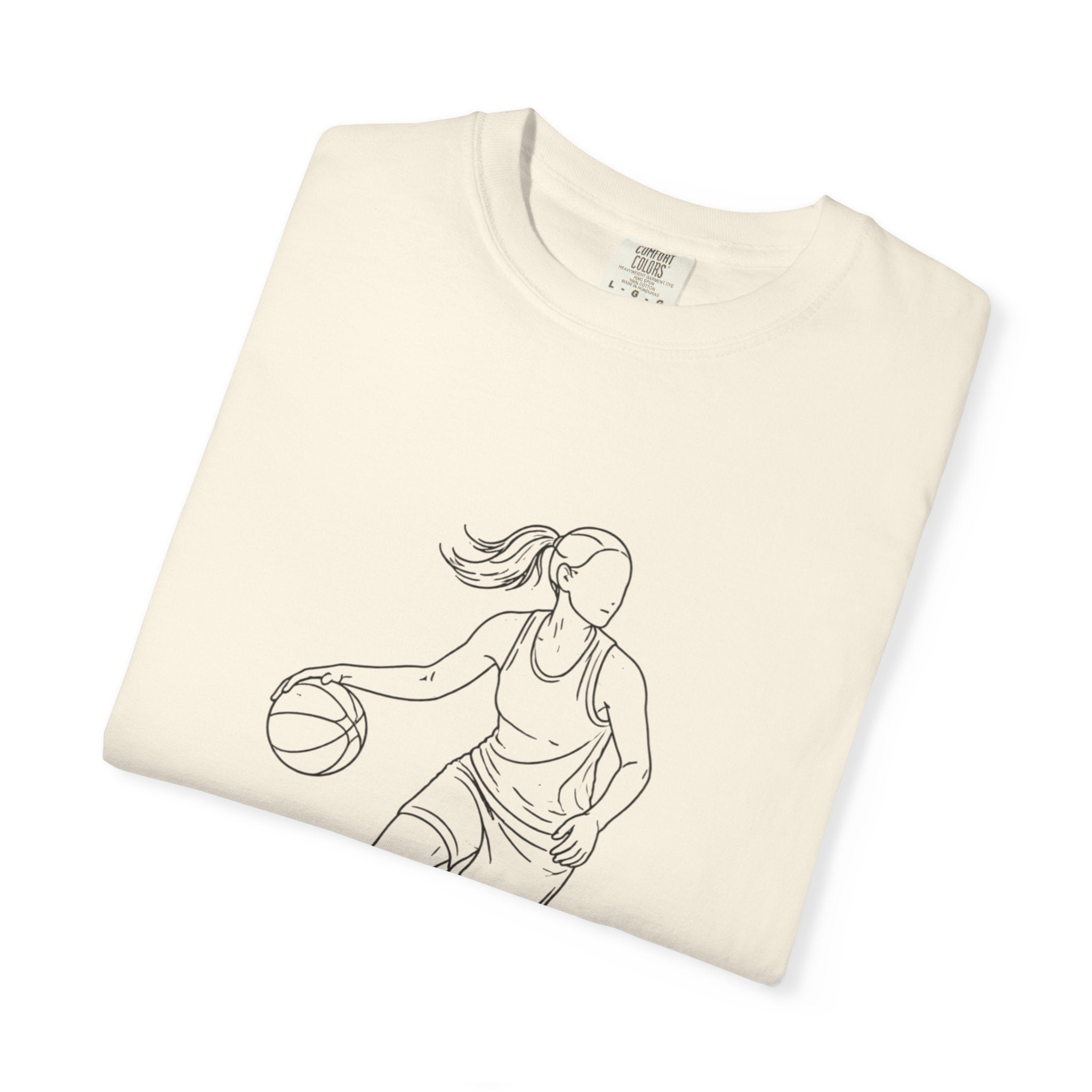 Basketball Is My Life T-Shirt — Women's Hoops Line Art Tee