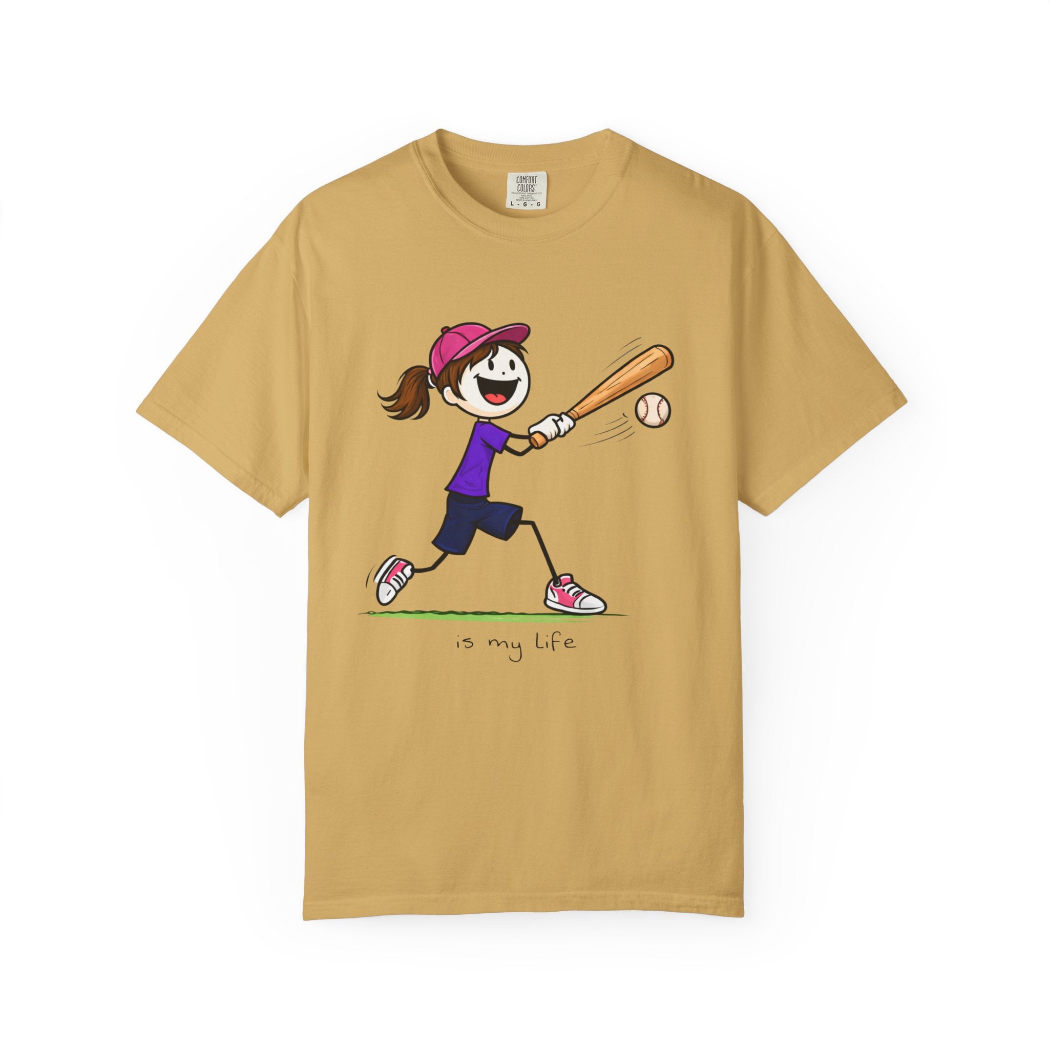 Baseball Figure Short Sleeve T-Shirt