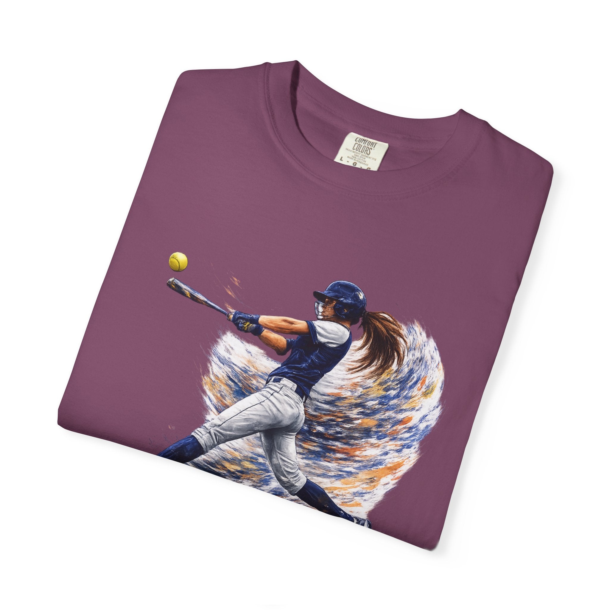 Baseball Batter Brushstroke Short Sleeve T-Shirt