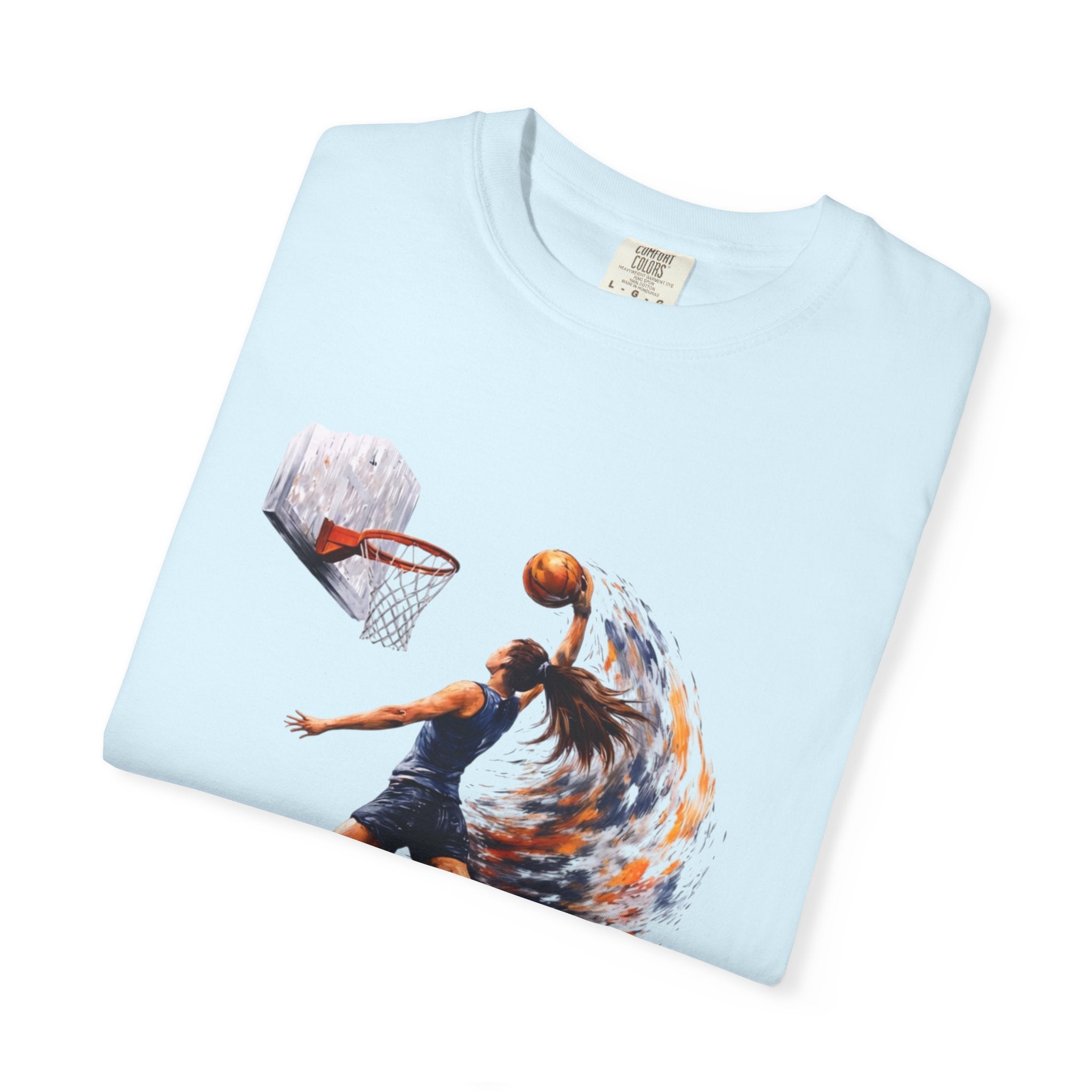 Basketball Dunk Graphic T-Shirt — "Basketball is my life" Player Art Tee