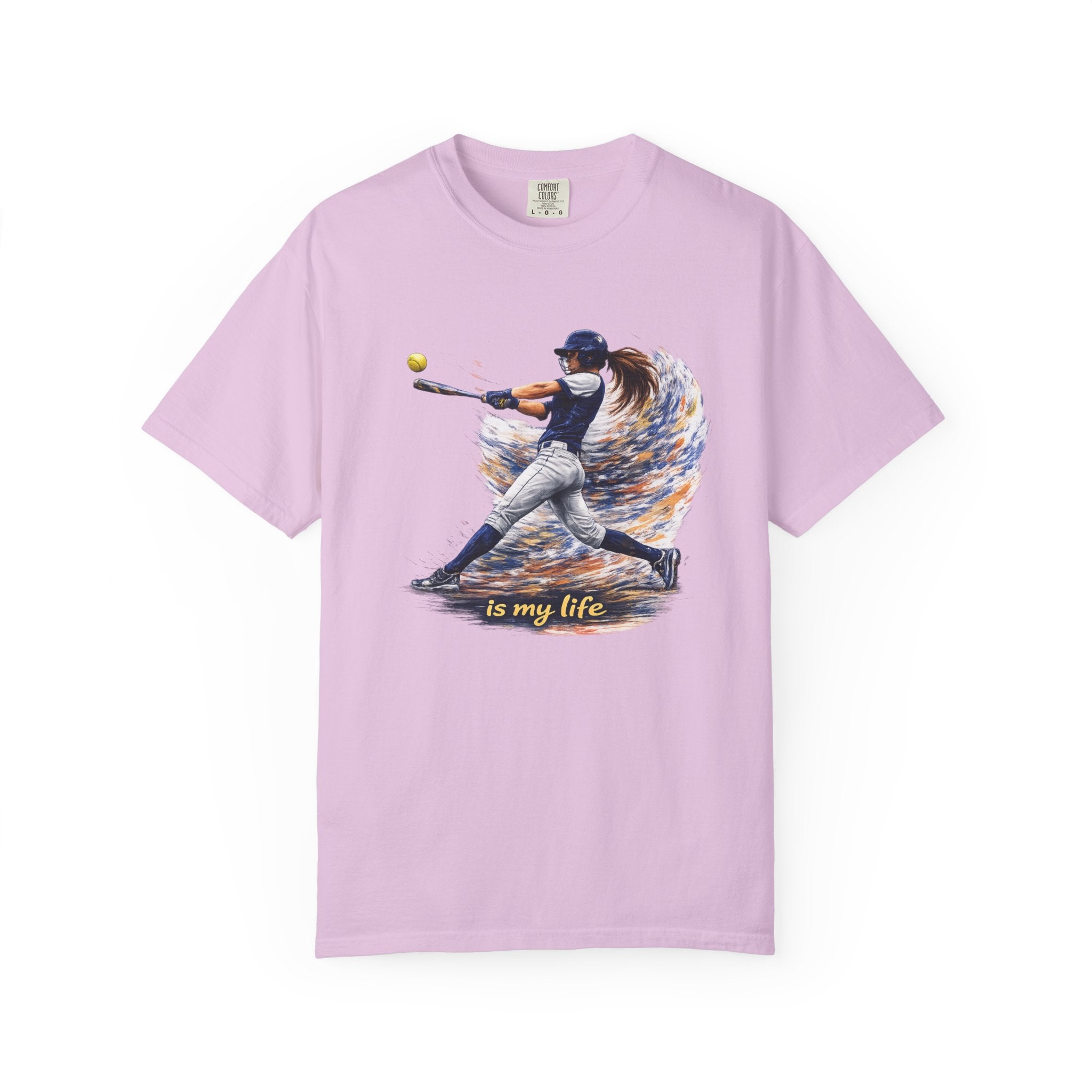 Baseball Batter Brushstroke Short Sleeve T-Shirt