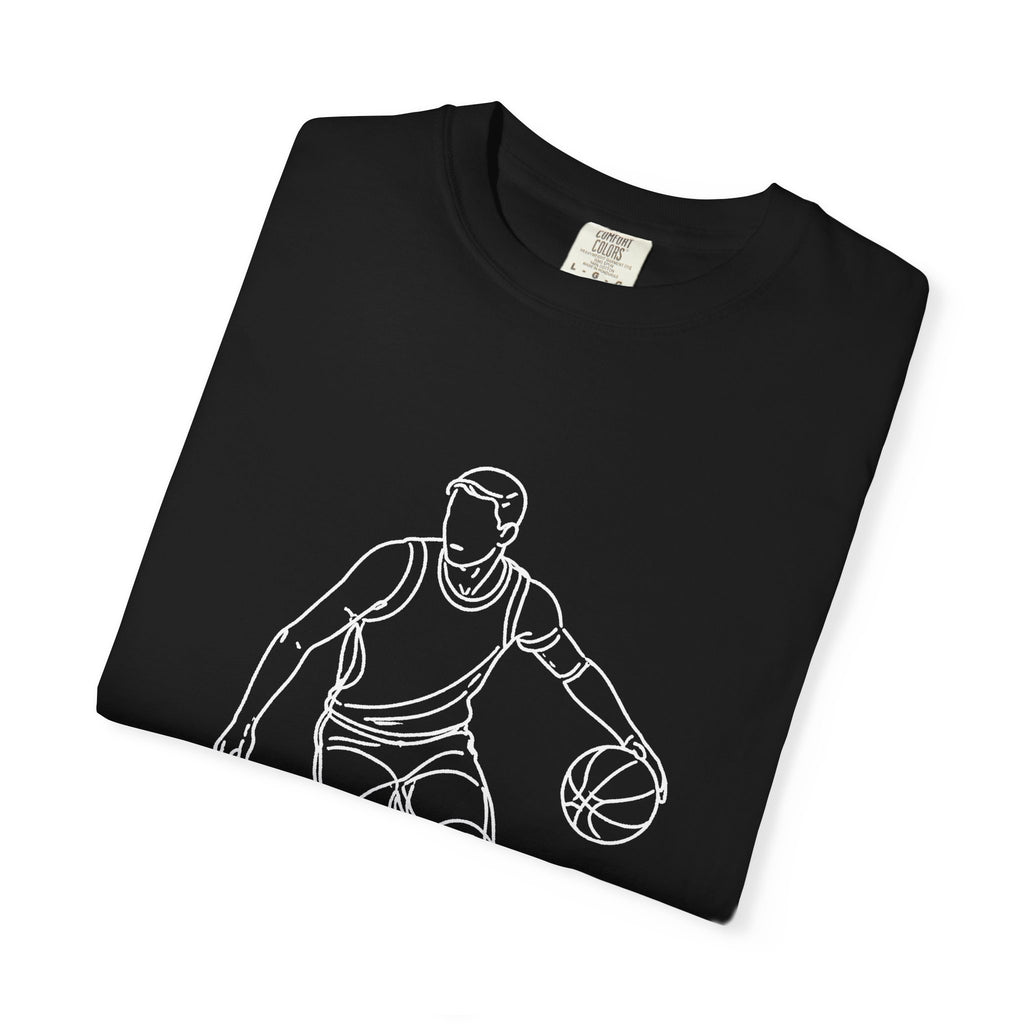 Basketball Is My Life T-Shirt — Minimal Line Art Basketball Tee