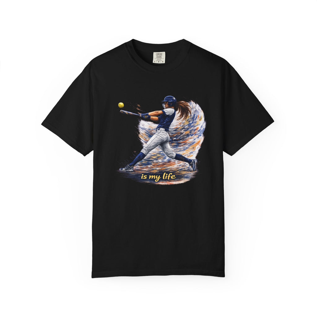 Baseball Batter Brushstroke Short Sleeve T-Shirt