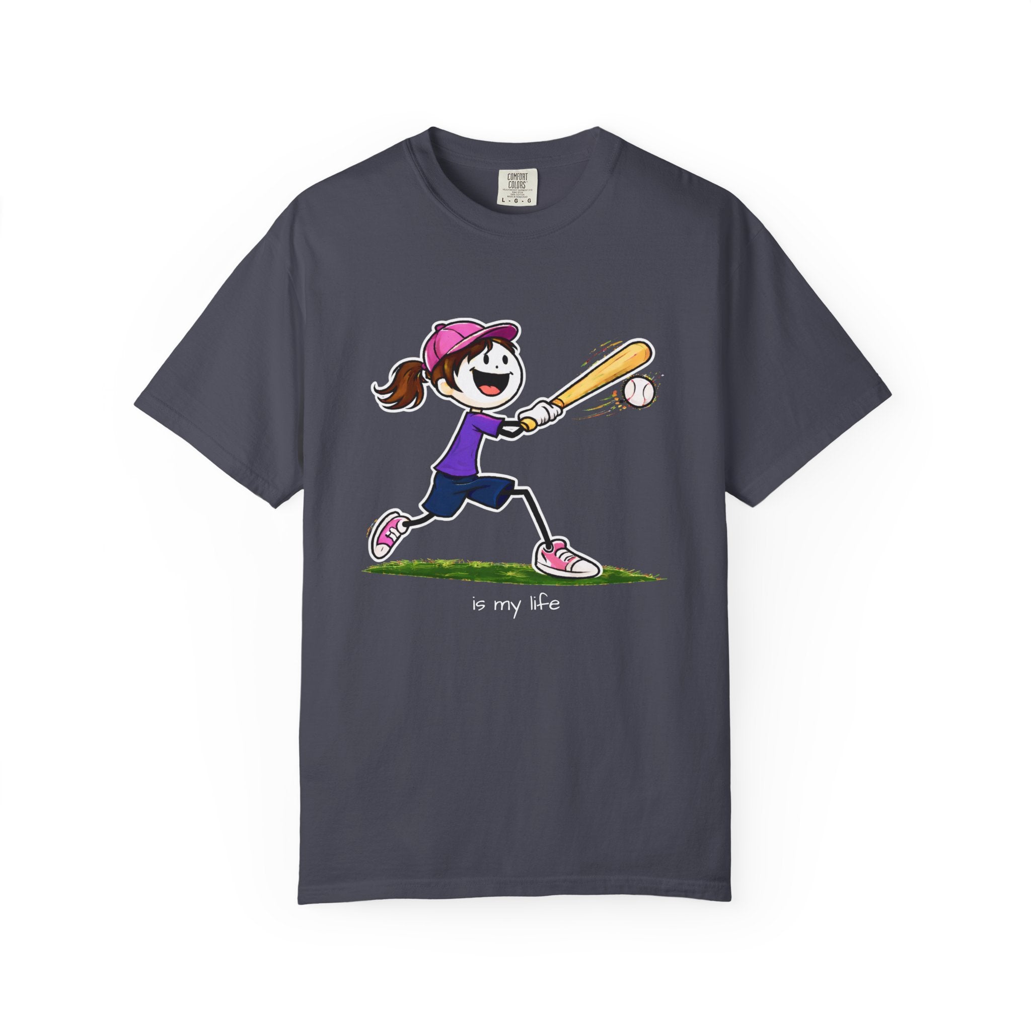 Baseball Figure Short Sleeve T-Shirt