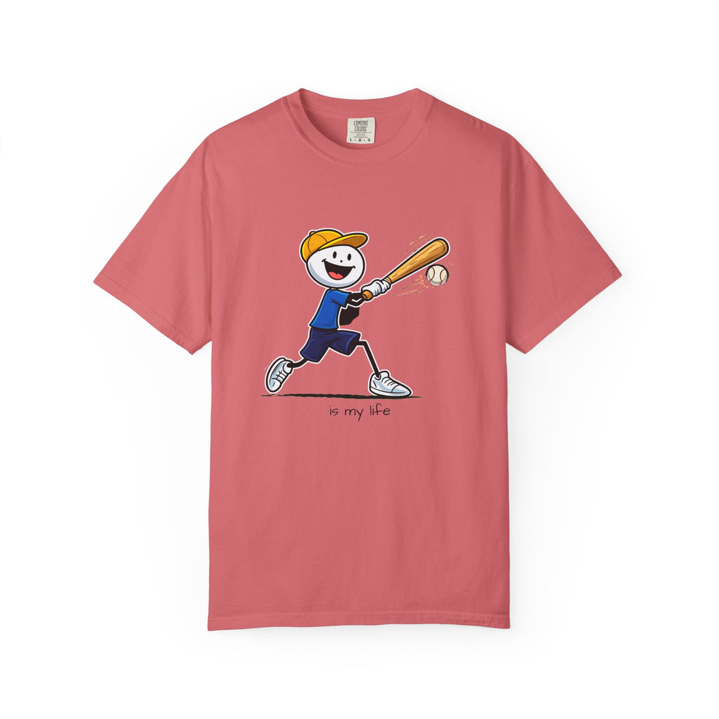 Baseball Figure Short Sleeve T-Shirt