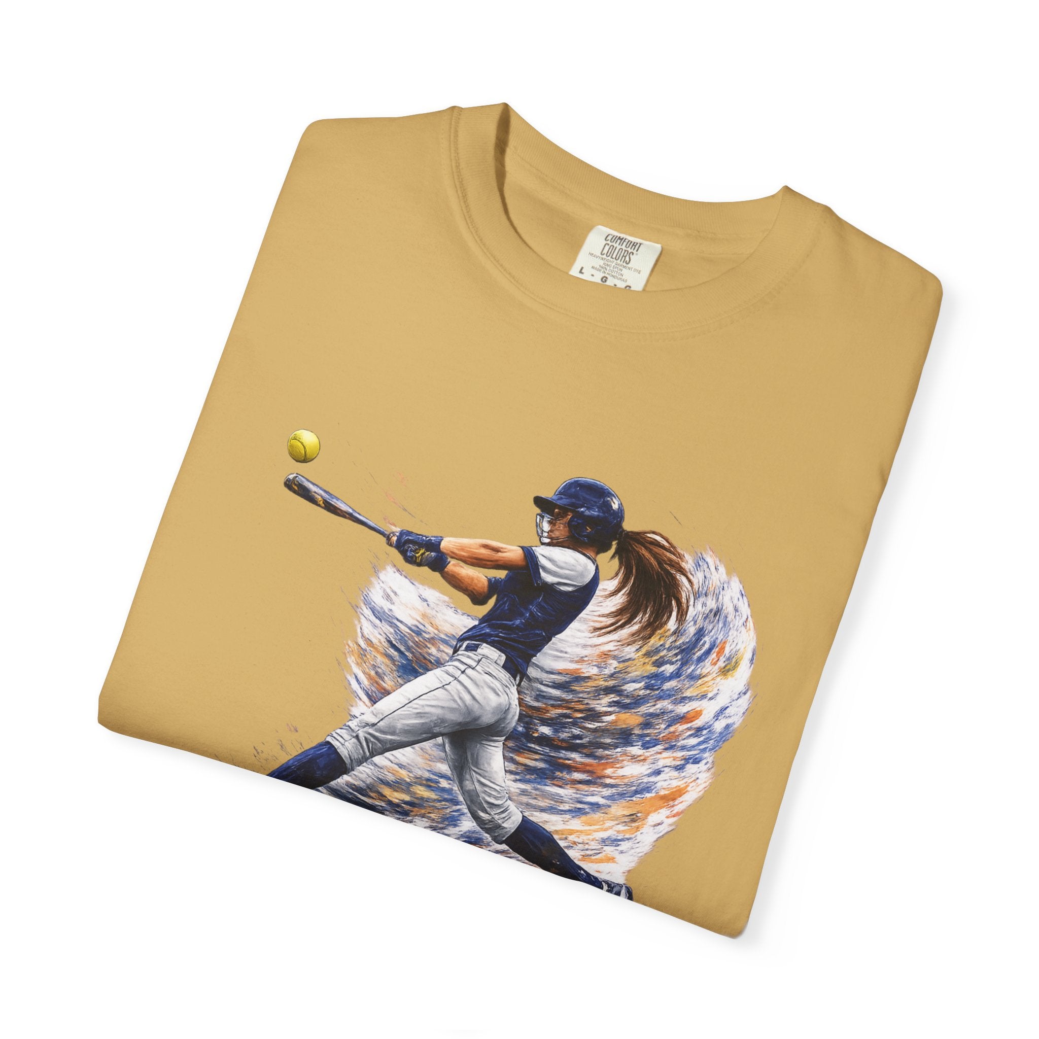 Baseball Batter Brushstroke Short Sleeve T-Shirt
