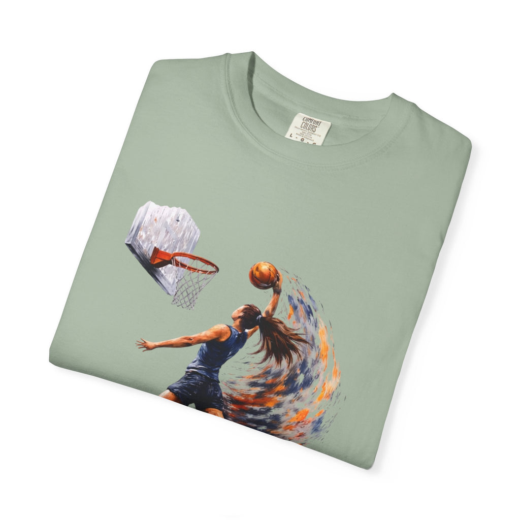 Basketball Dunk Graphic T-Shirt — "Basketball is my life" Player Art Tee
