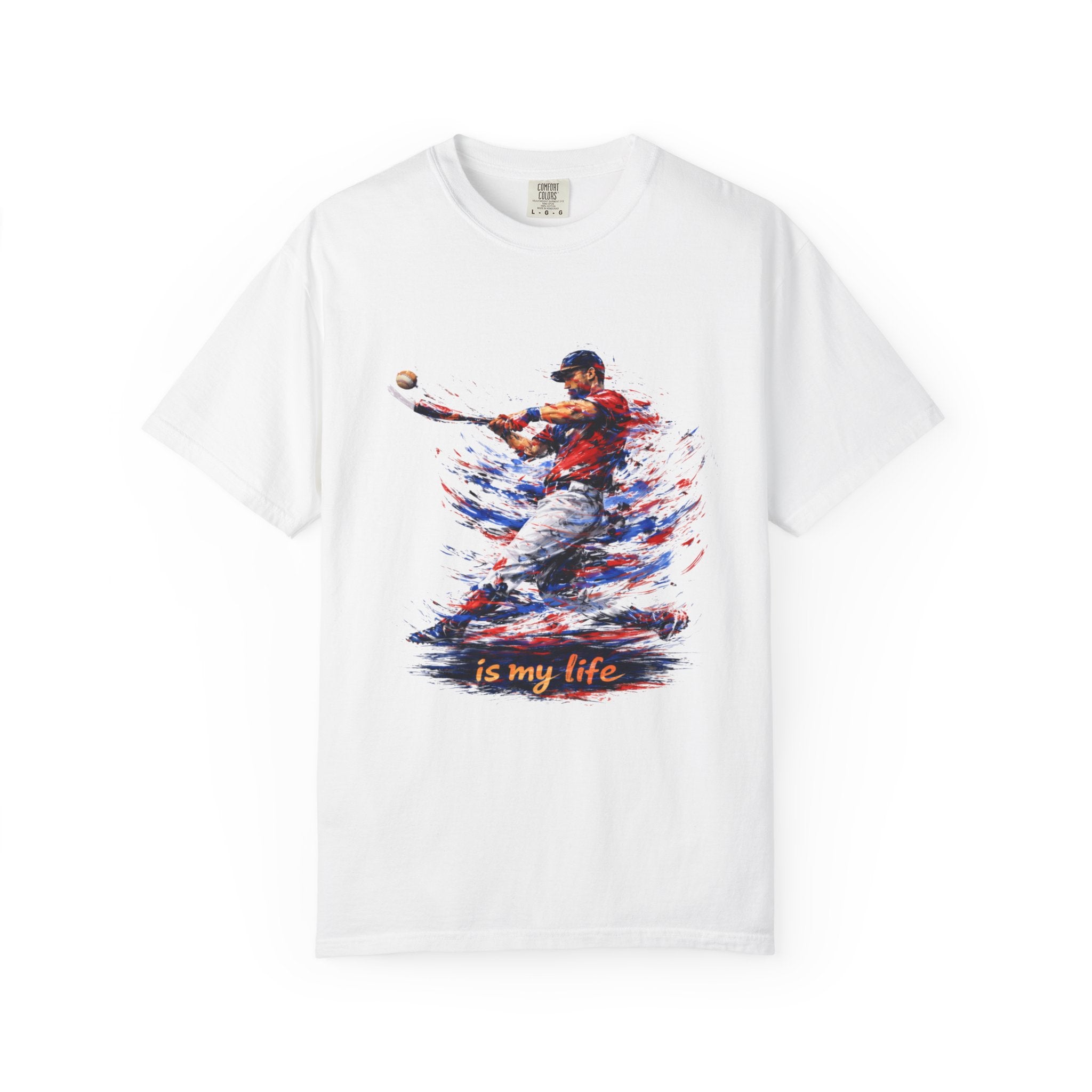 Baseball Brushstroke Short Sleeve T-Shirt