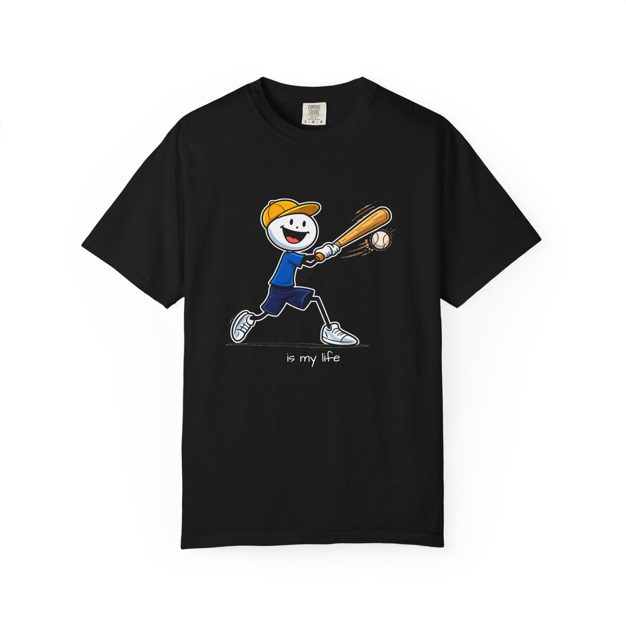Baseball Figure Short Sleeve T-Shirt