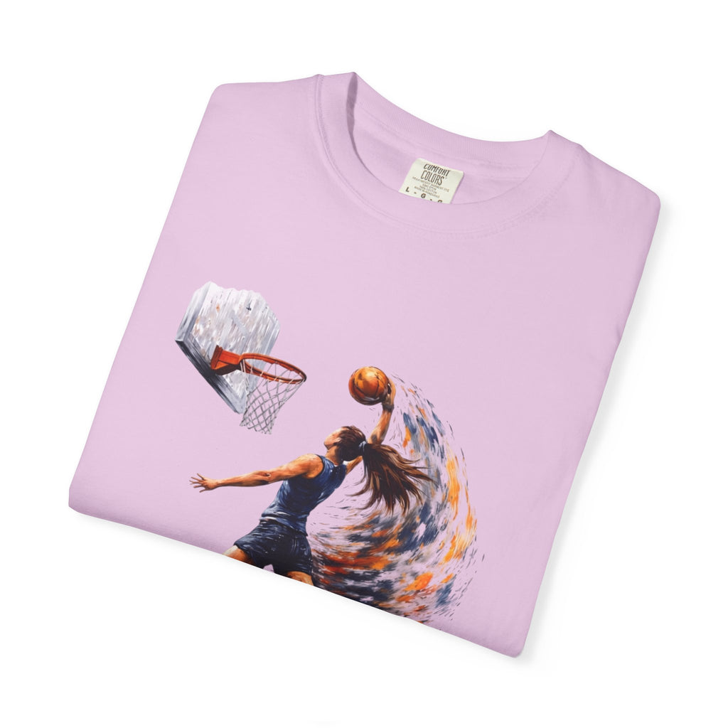 Basketball Dunk Graphic T-Shirt — "Basketball is my life" Player Art Tee