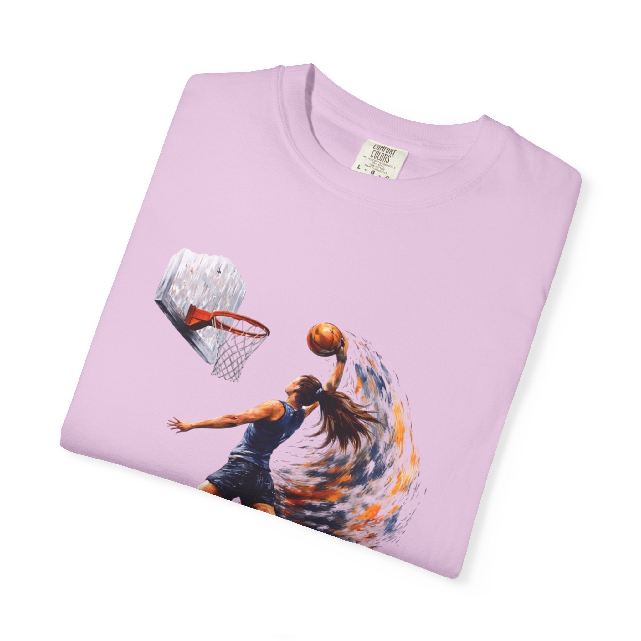 Basketball Dunk Graphic T-Shirt — "Basketball is my life" Player Art Tee