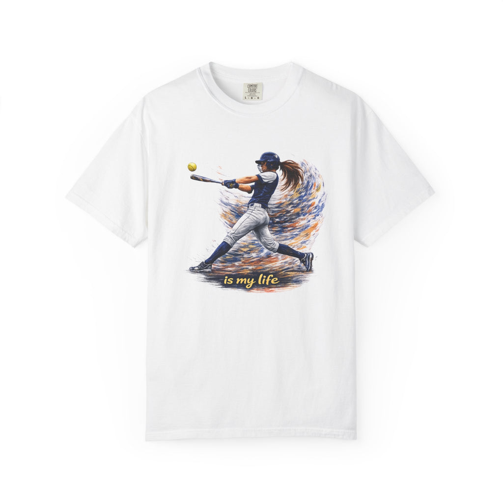 Baseball Batter Brushstroke Short Sleeve T-Shirt