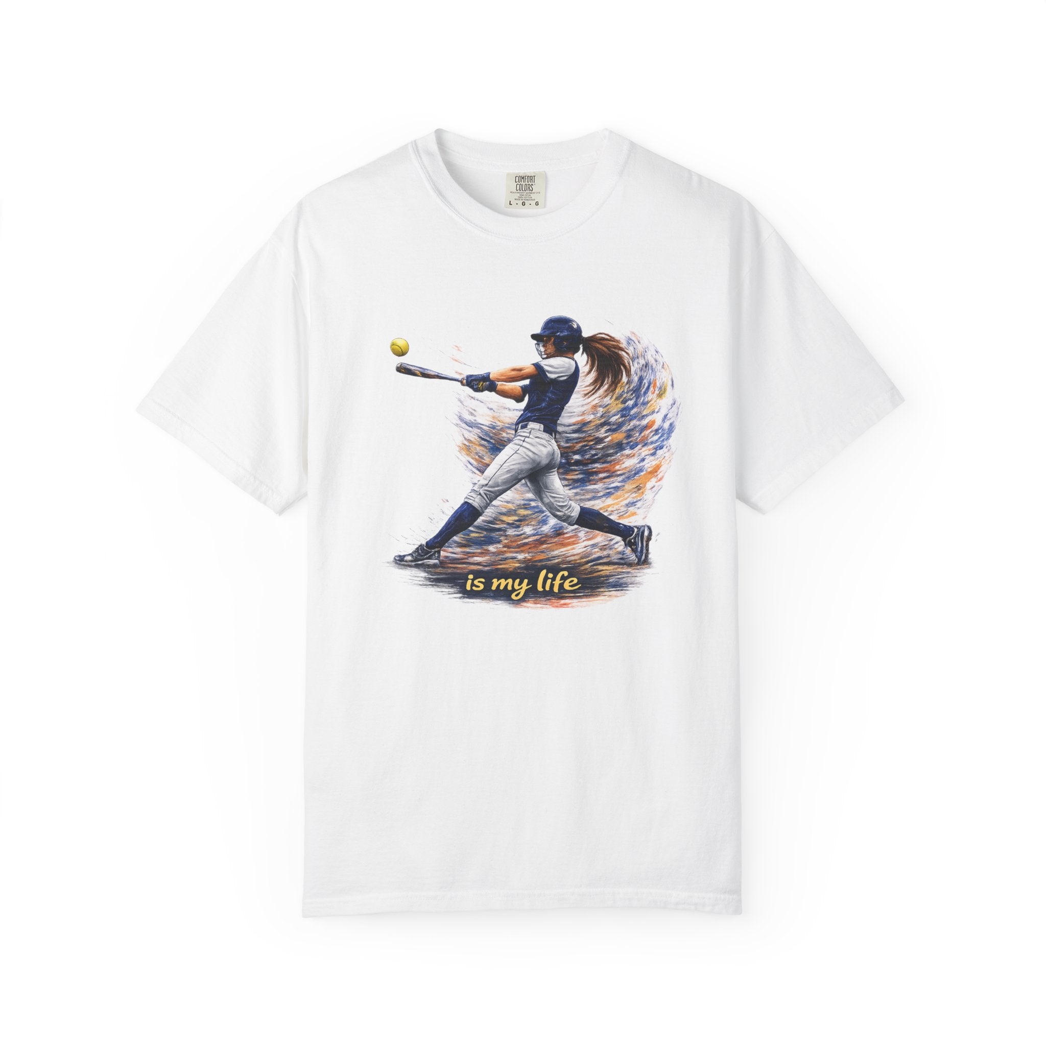 Baseball Batter Brushstroke Short Sleeve T-Shirt