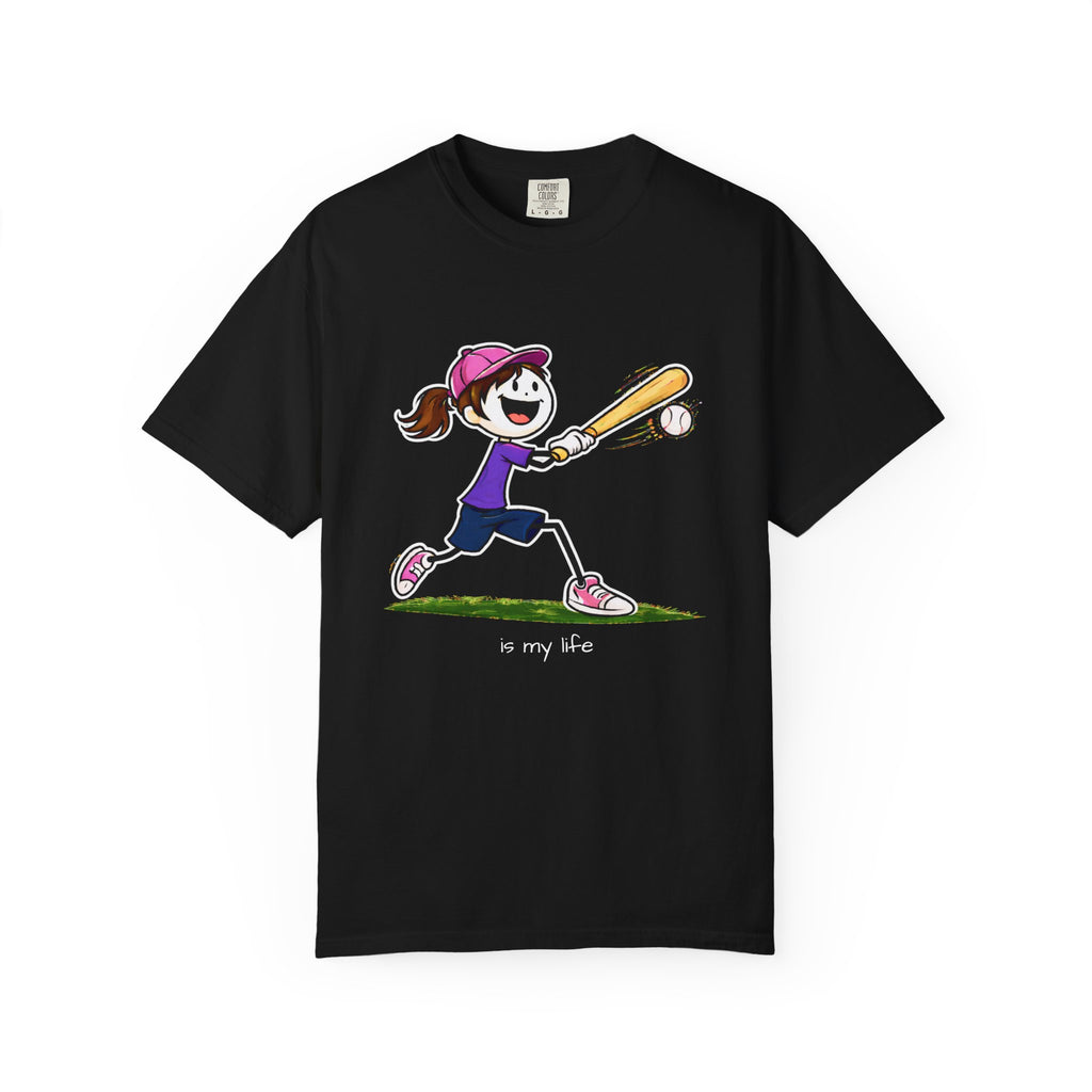 Baseball Figure Short Sleeve T-Shirt