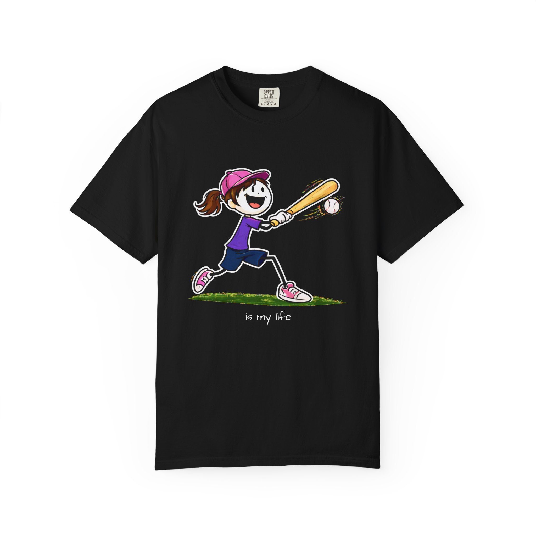 Baseball Figure Short Sleeve T-Shirt
