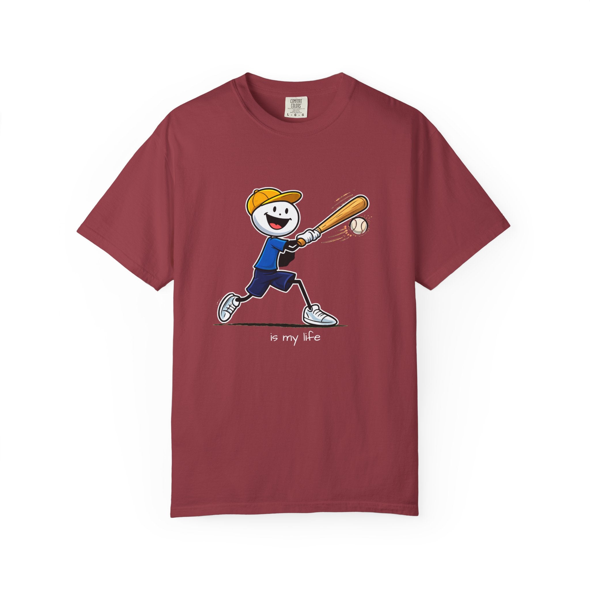 Baseball Figure Short Sleeve T-Shirt