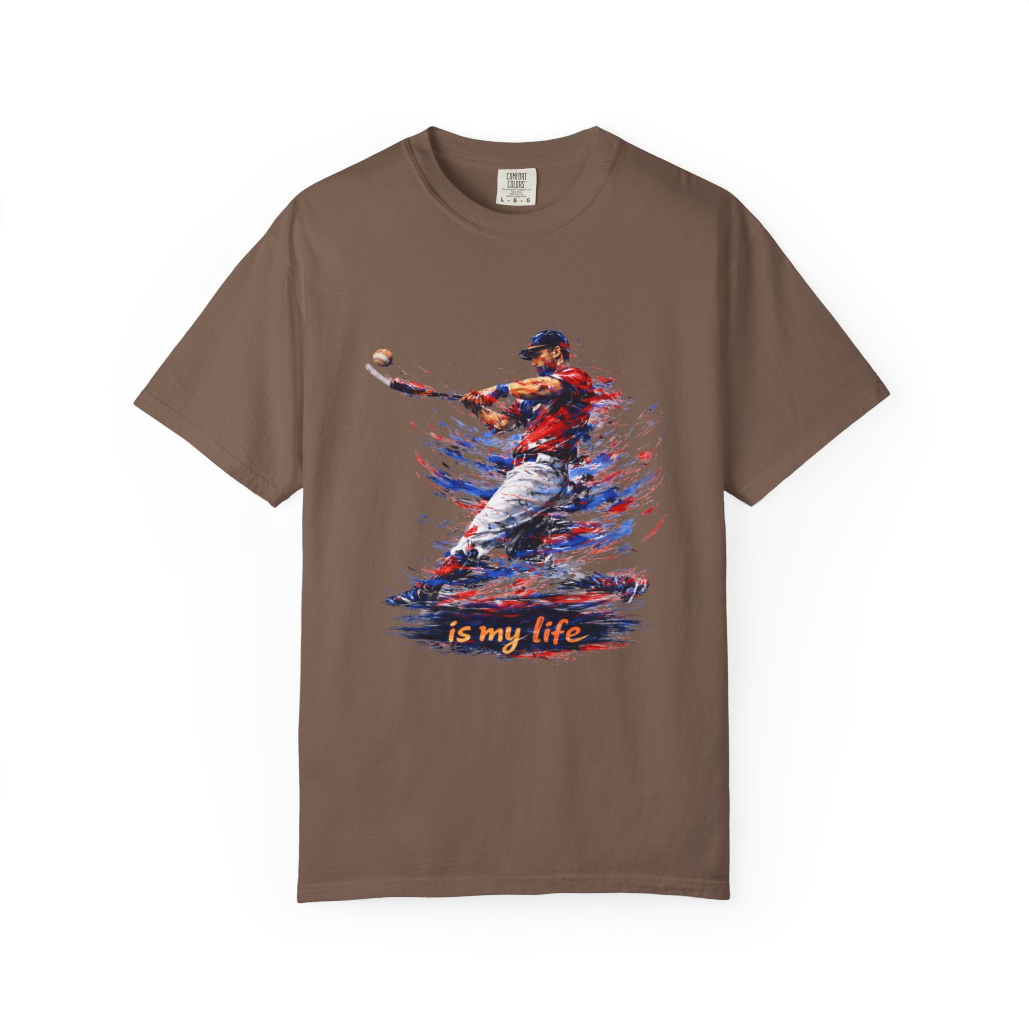 Baseball Brushstroke Short Sleeve T-Shirt