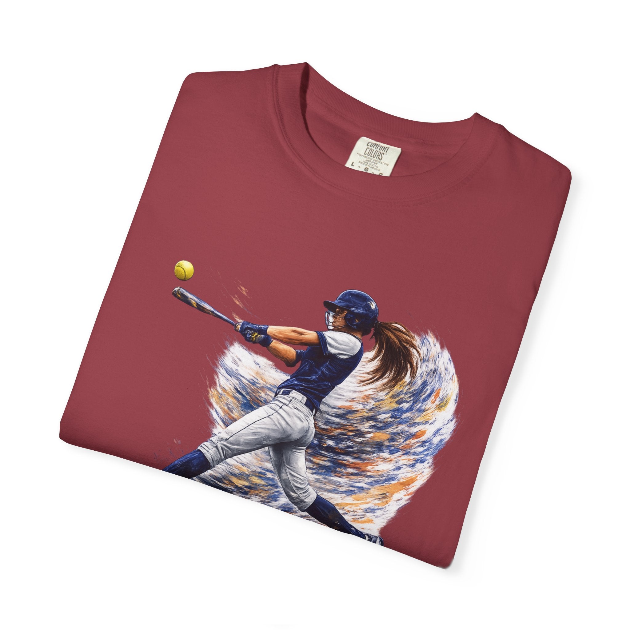Baseball Batter Brushstroke Short Sleeve T-Shirt