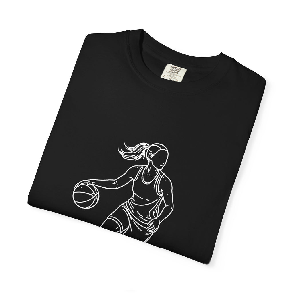 Basketball Is My Life T-Shirt — Women's Hoops Line Art Tee