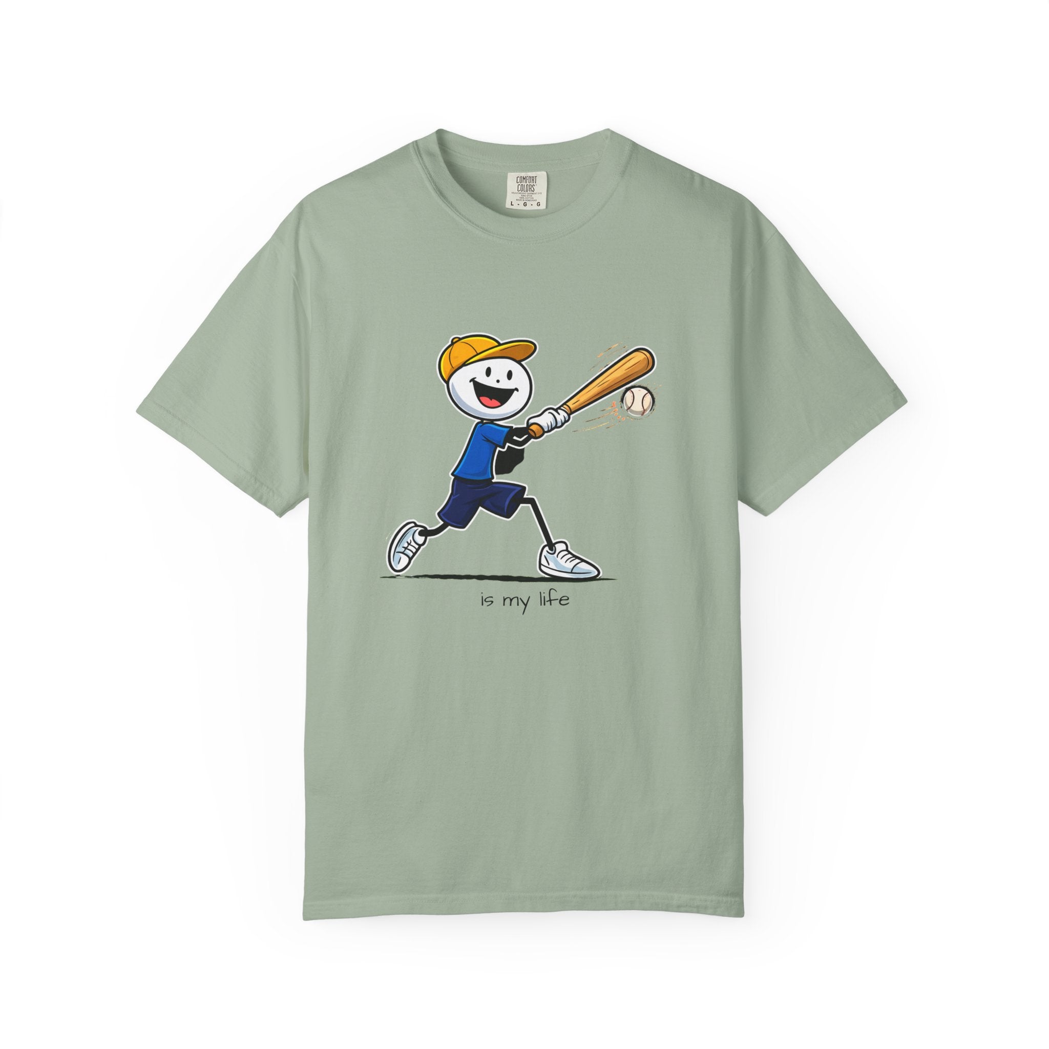 Baseball Figure Short Sleeve T-Shirt