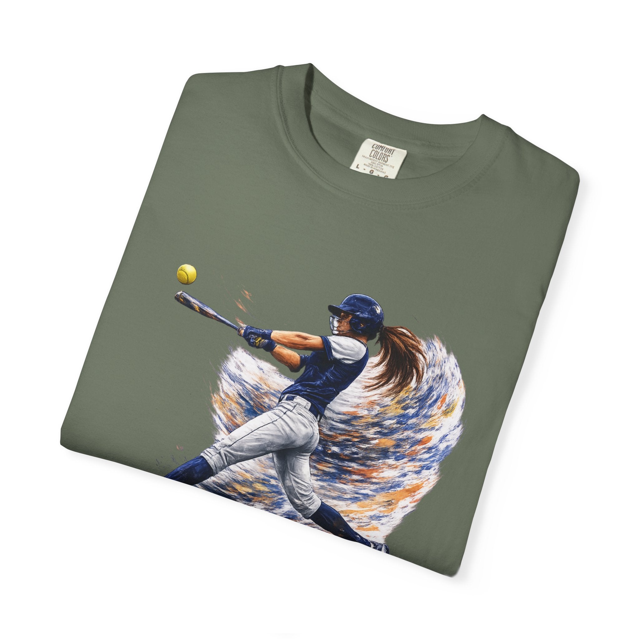 Baseball Batter Brushstroke Short Sleeve T-Shirt