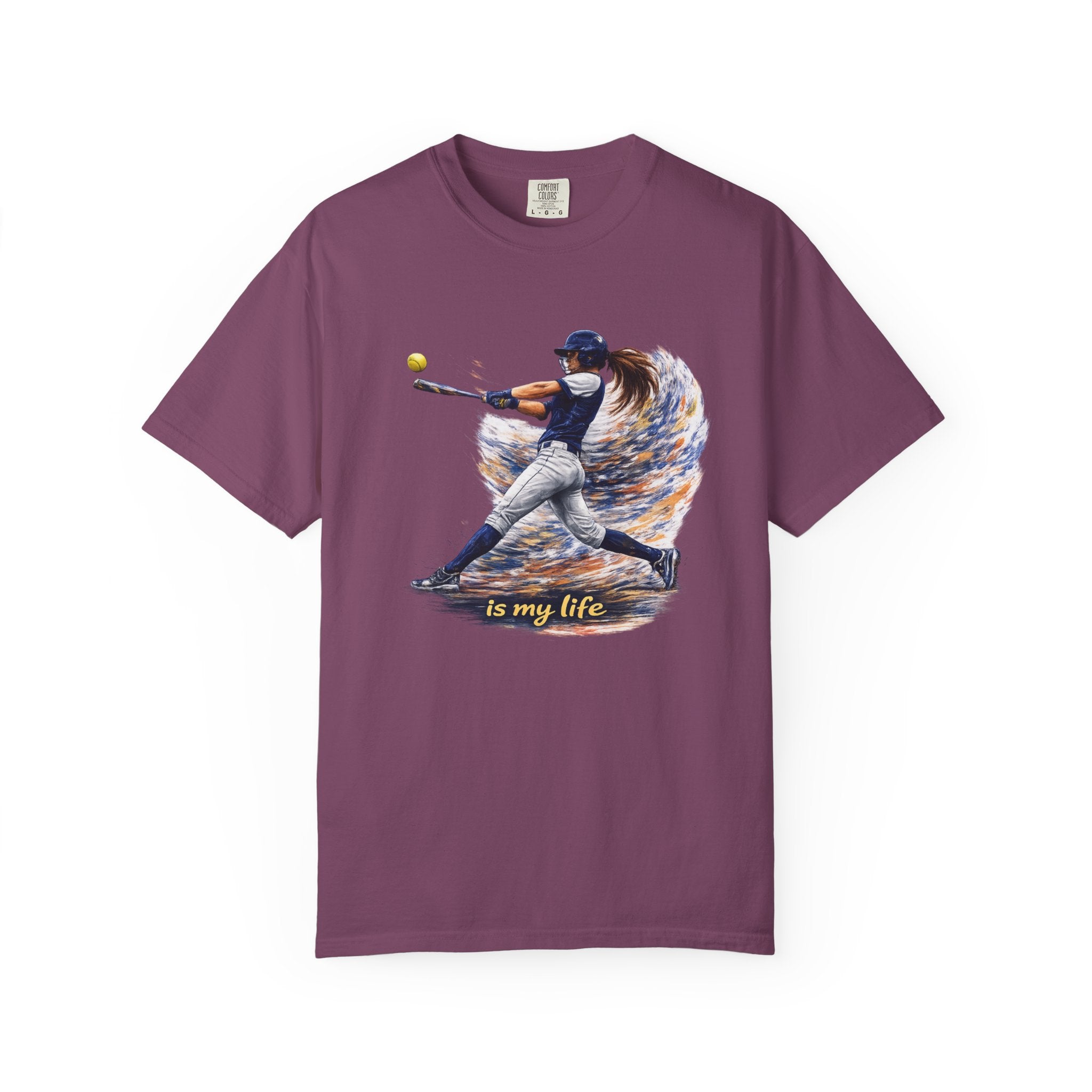 Baseball Batter Brushstroke Short Sleeve T-Shirt