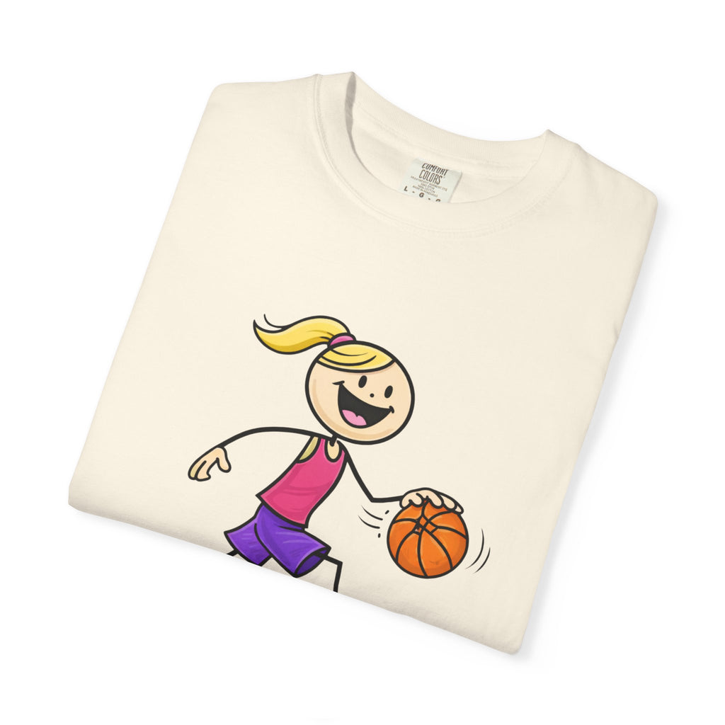 Basketball Figure Short Sleeve T-Shirt — "Basketball is my life" Sports Tee