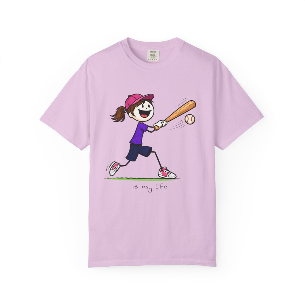 Baseball Figure Short Sleeve T-Shirt