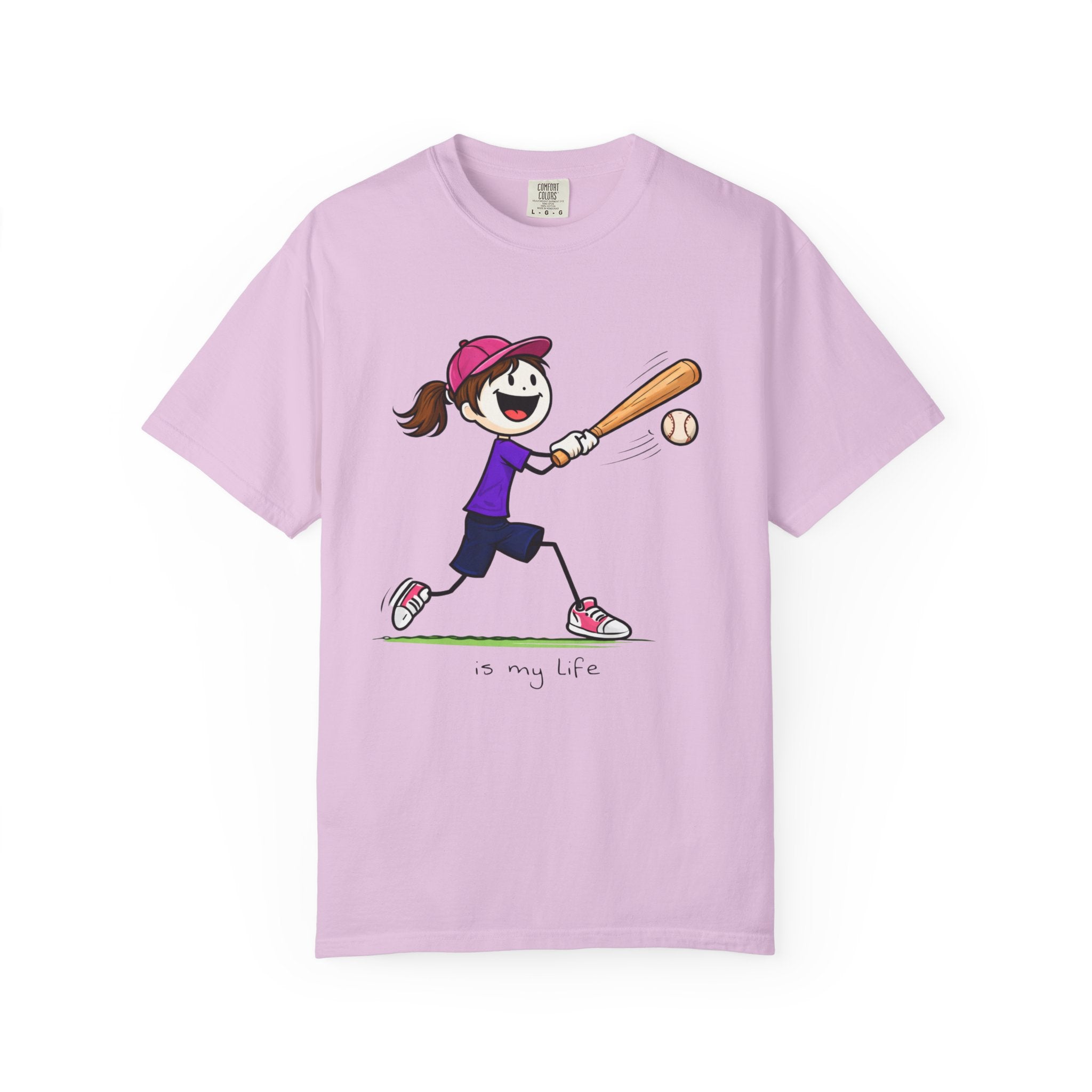 Baseball Figure Short Sleeve T-Shirt