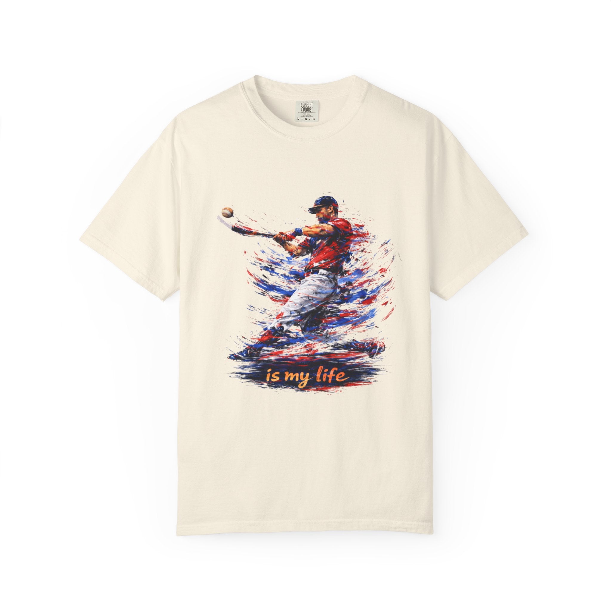 Baseball Brushstroke Short Sleeve T-Shirt