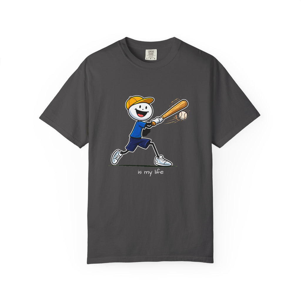 Baseball Figure Short Sleeve T-Shirt