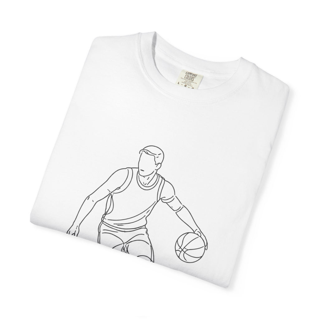 Basketball Is My Life T-Shirt — Minimal Line Art Basketball Tee