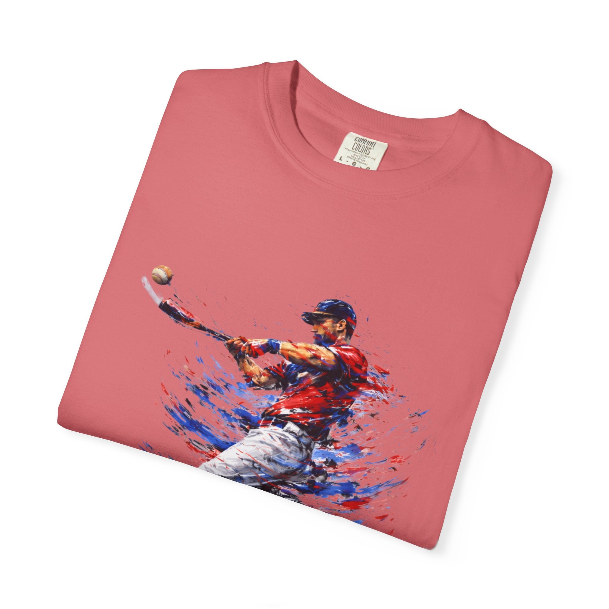 Baseball Brushstroke Short Sleeve T-Shirt