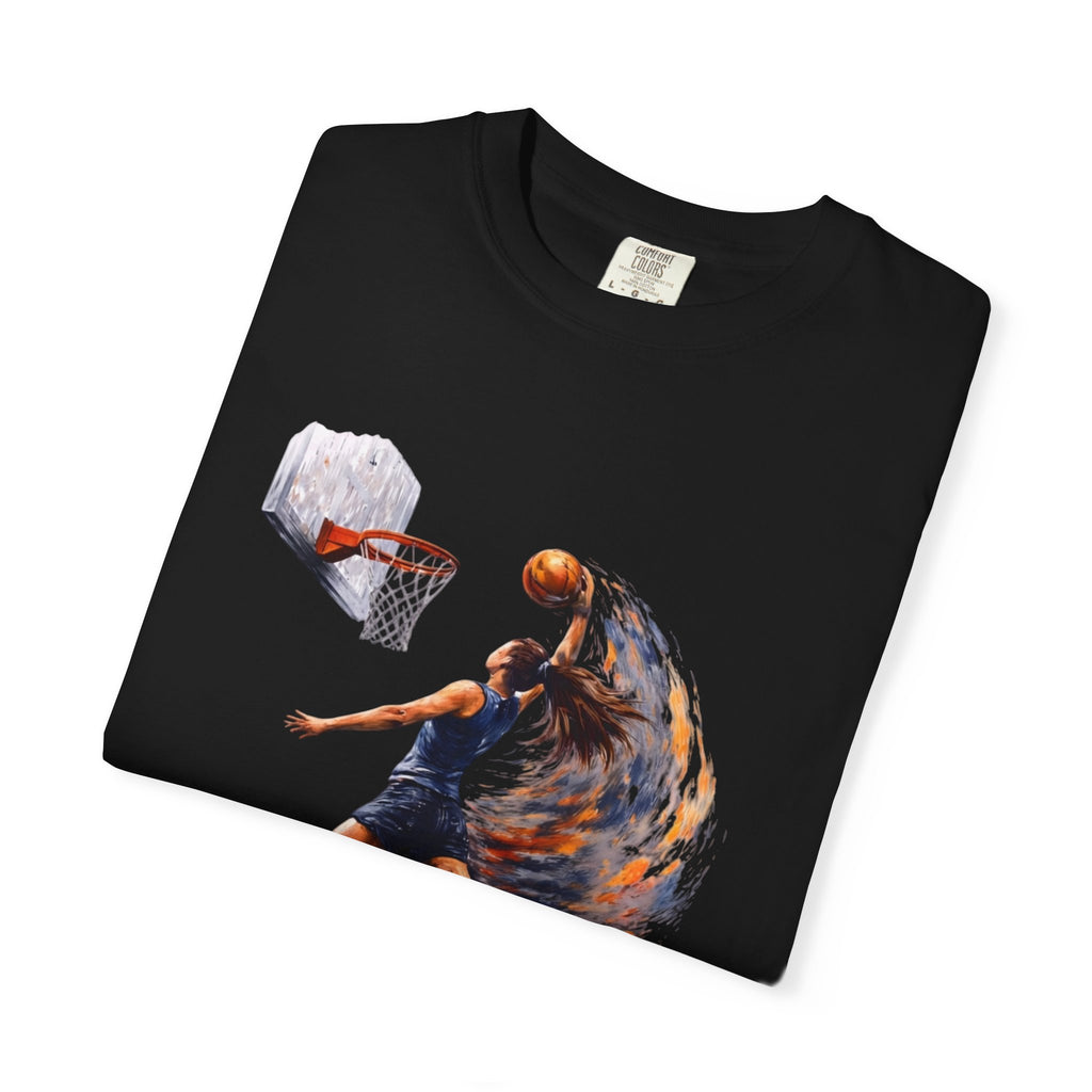 Basketball Dunk Graphic T-Shirt — "Basketball is my life" Player Art Tee