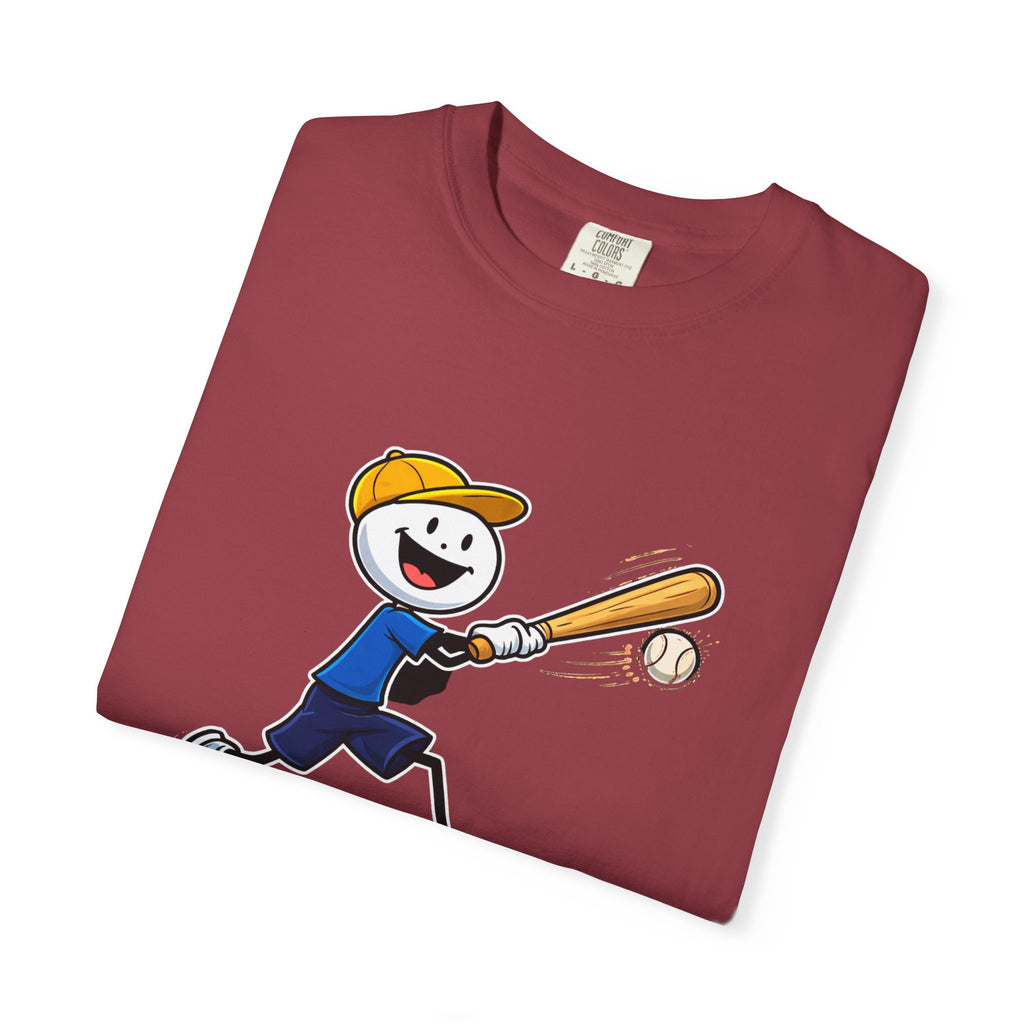 Baseball Figure Short Sleeve T-Shirt