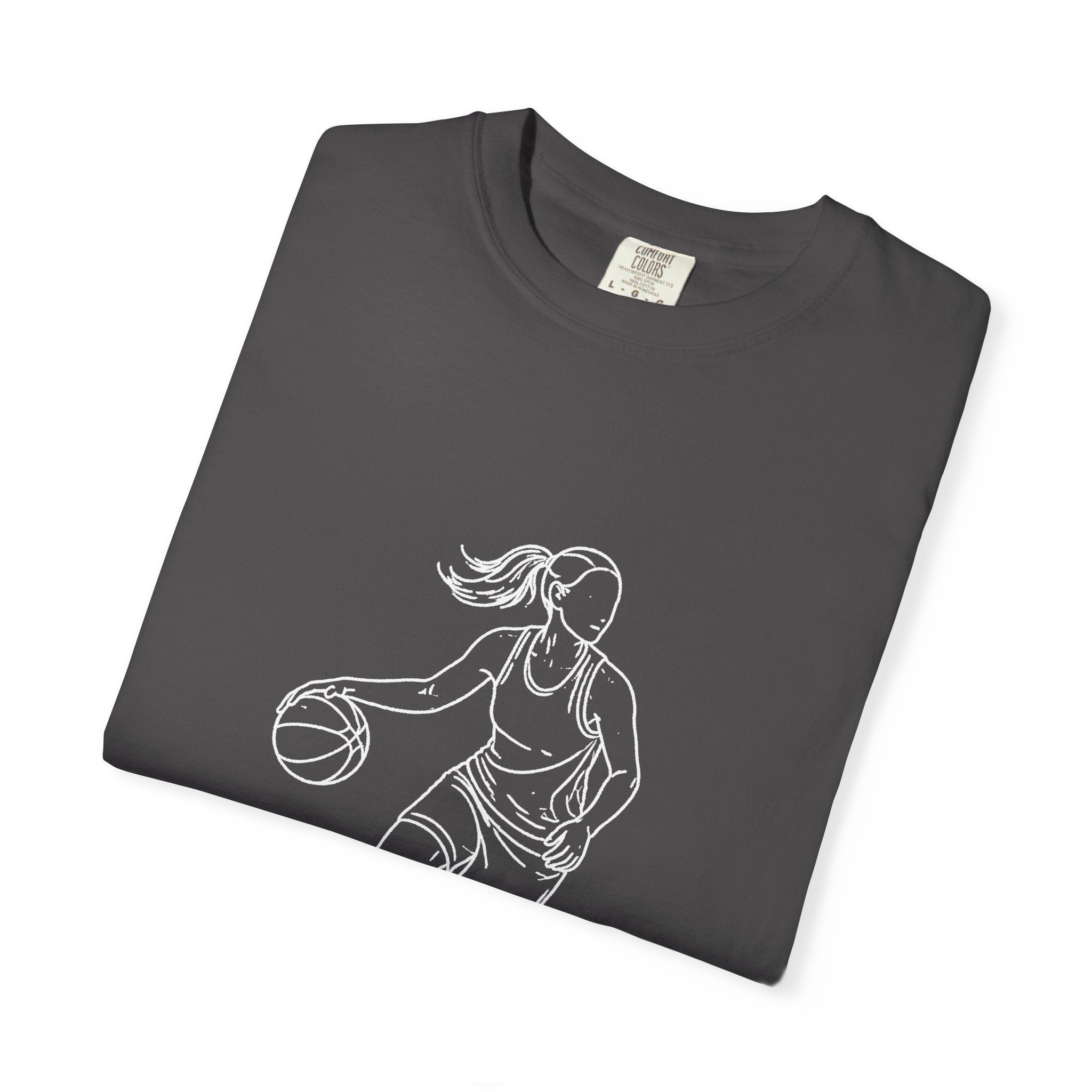 Basketball Is My Life T-Shirt — Women's Hoops Line Art Tee