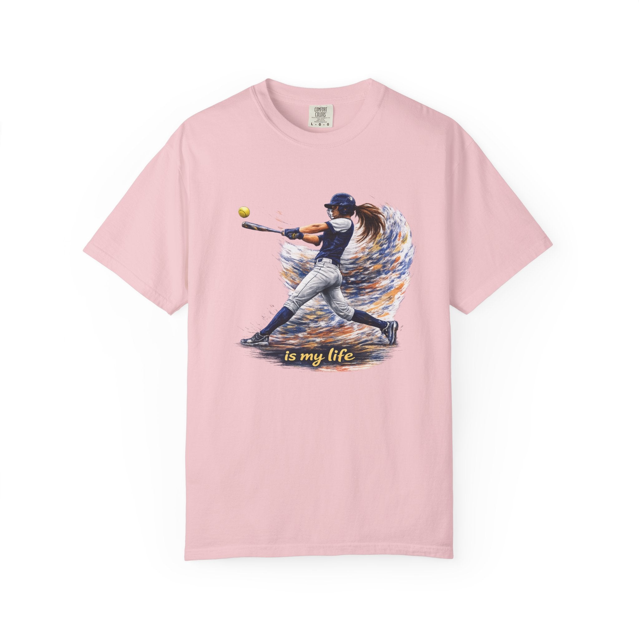 Baseball Batter Brushstroke Short Sleeve T-Shirt