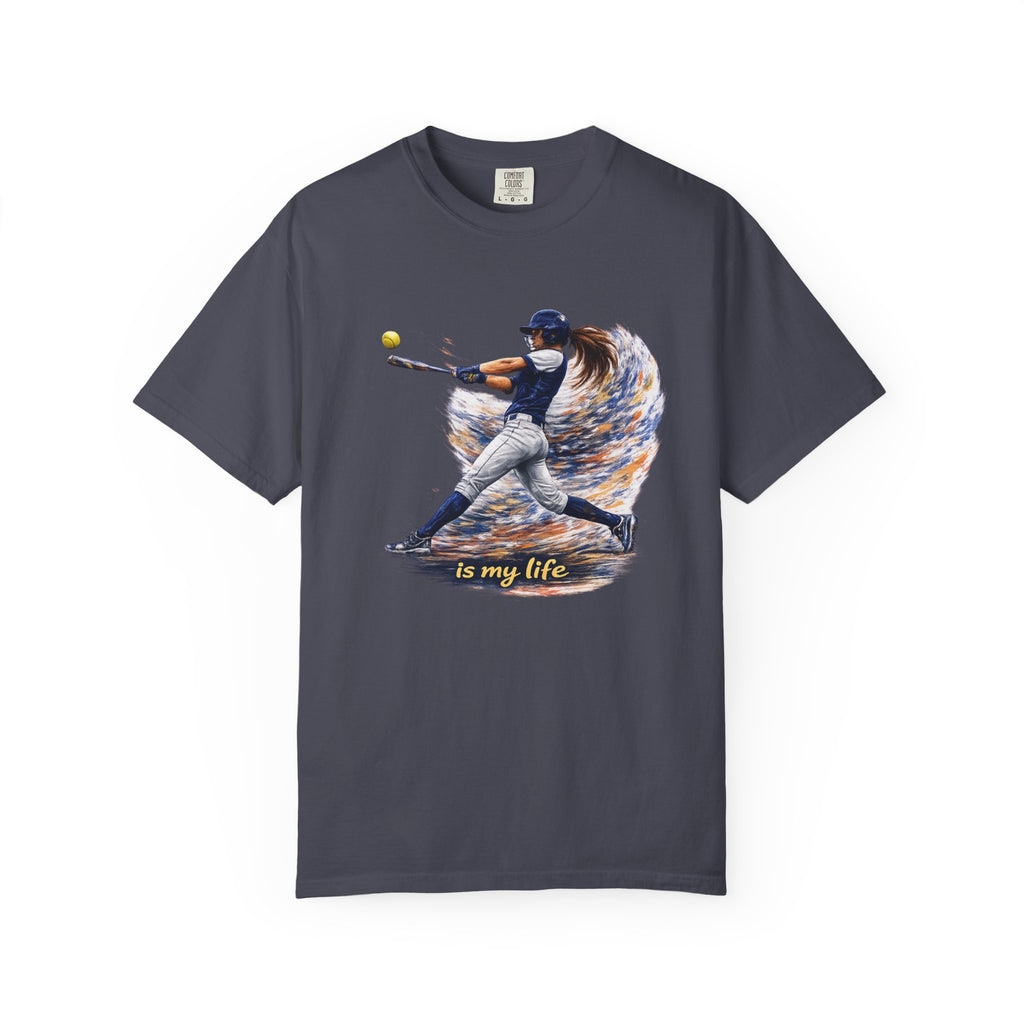 Baseball Batter Brushstroke Short Sleeve T-Shirt
