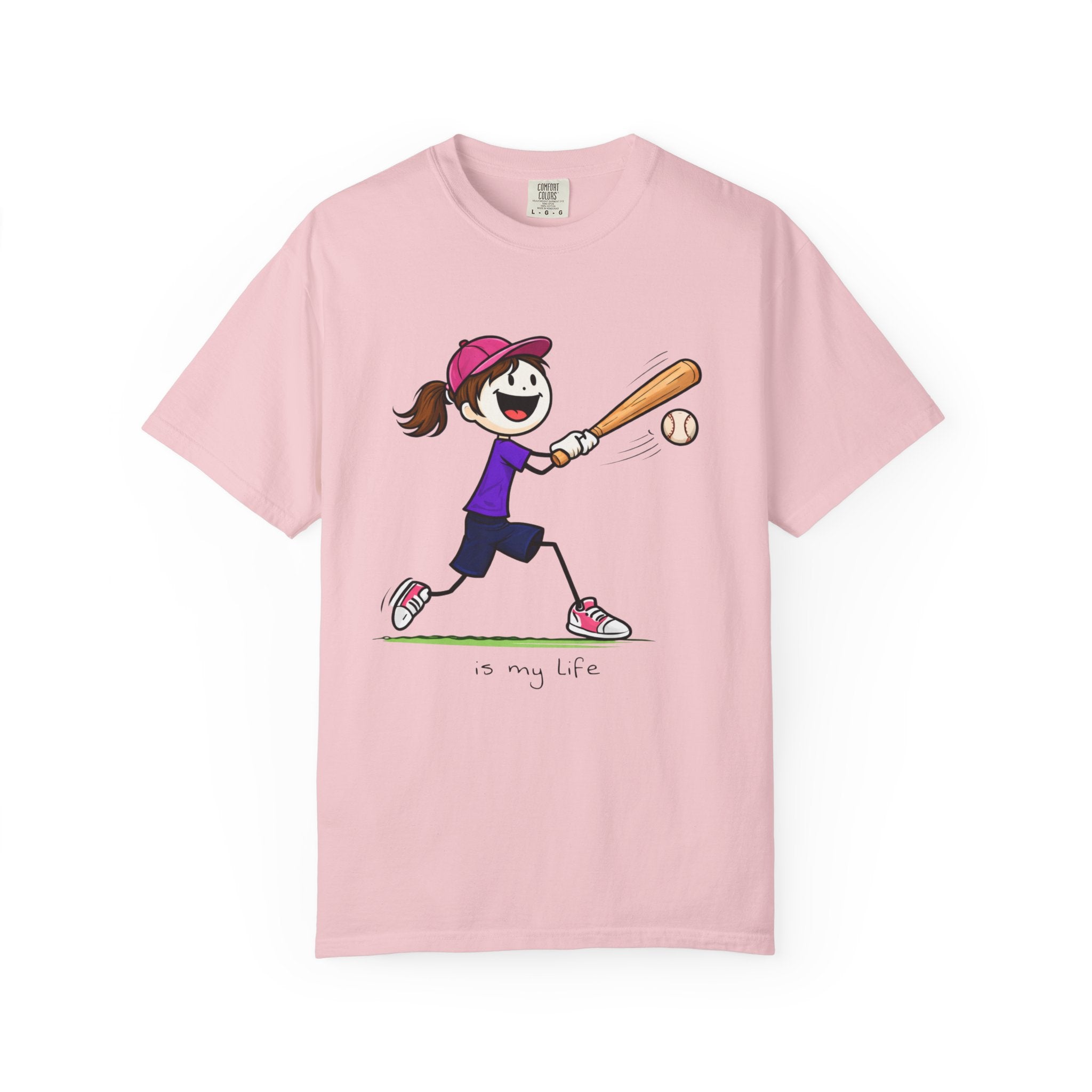 Baseball Figure Short Sleeve T-Shirt