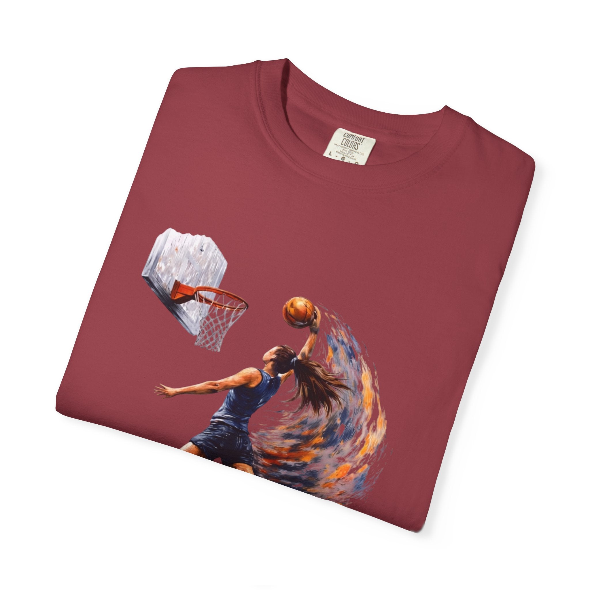 Basketball Dunk Graphic T-Shirt — "Basketball is my life" Player Art Tee