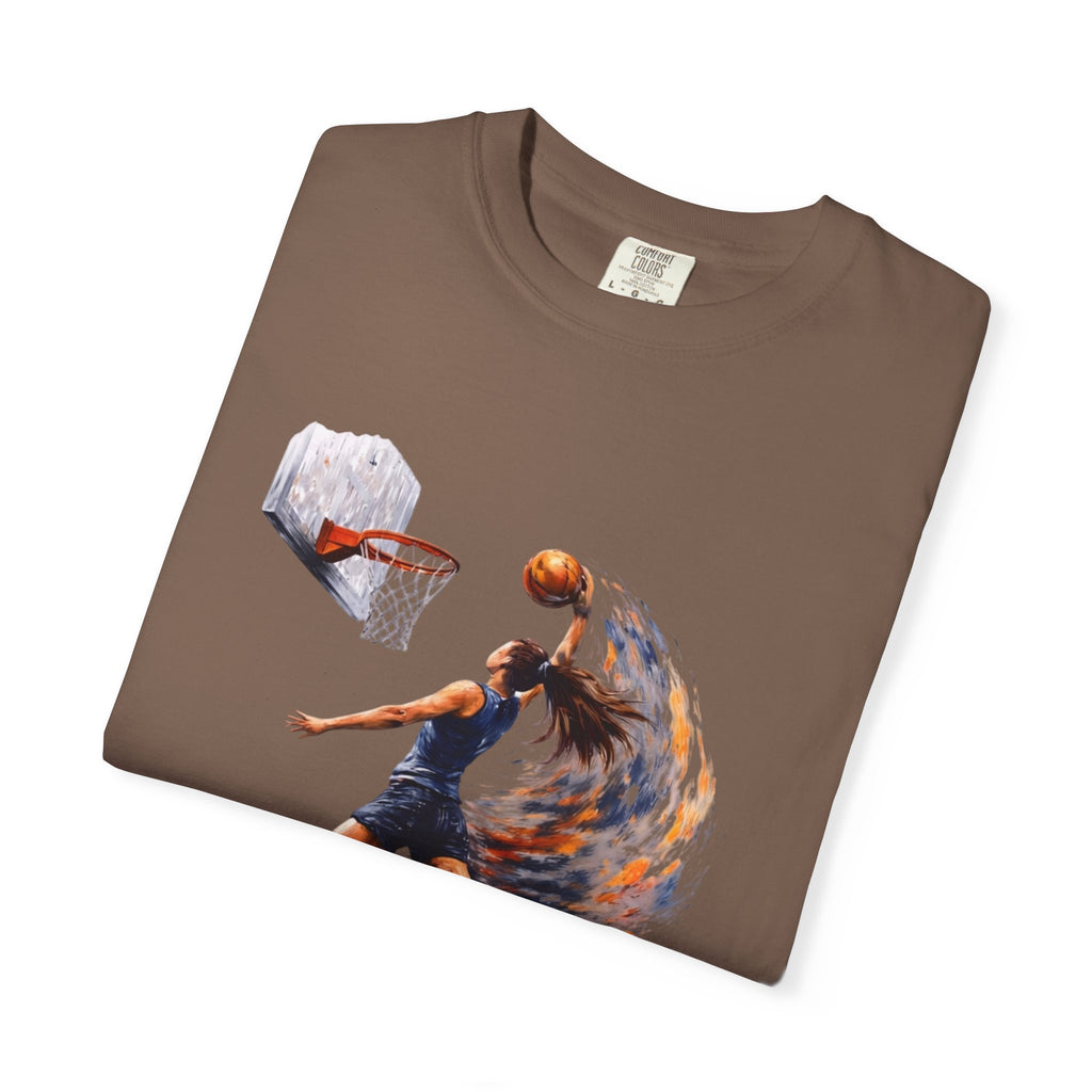 Basketball Dunk Graphic T-Shirt — "Basketball is my life" Player Art Tee