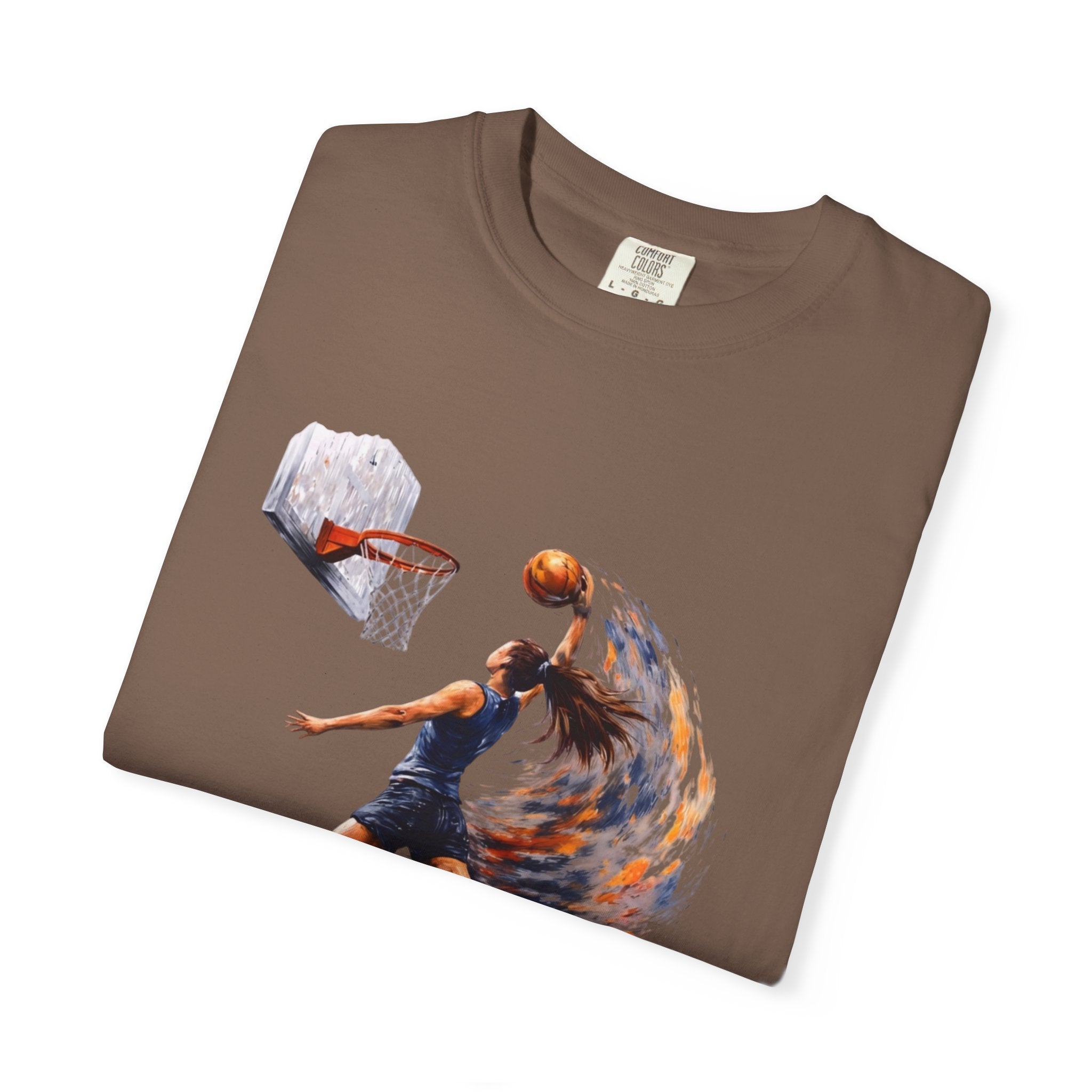 Basketball Dunk Graphic T-Shirt — "Basketball is my life" Player Art Tee